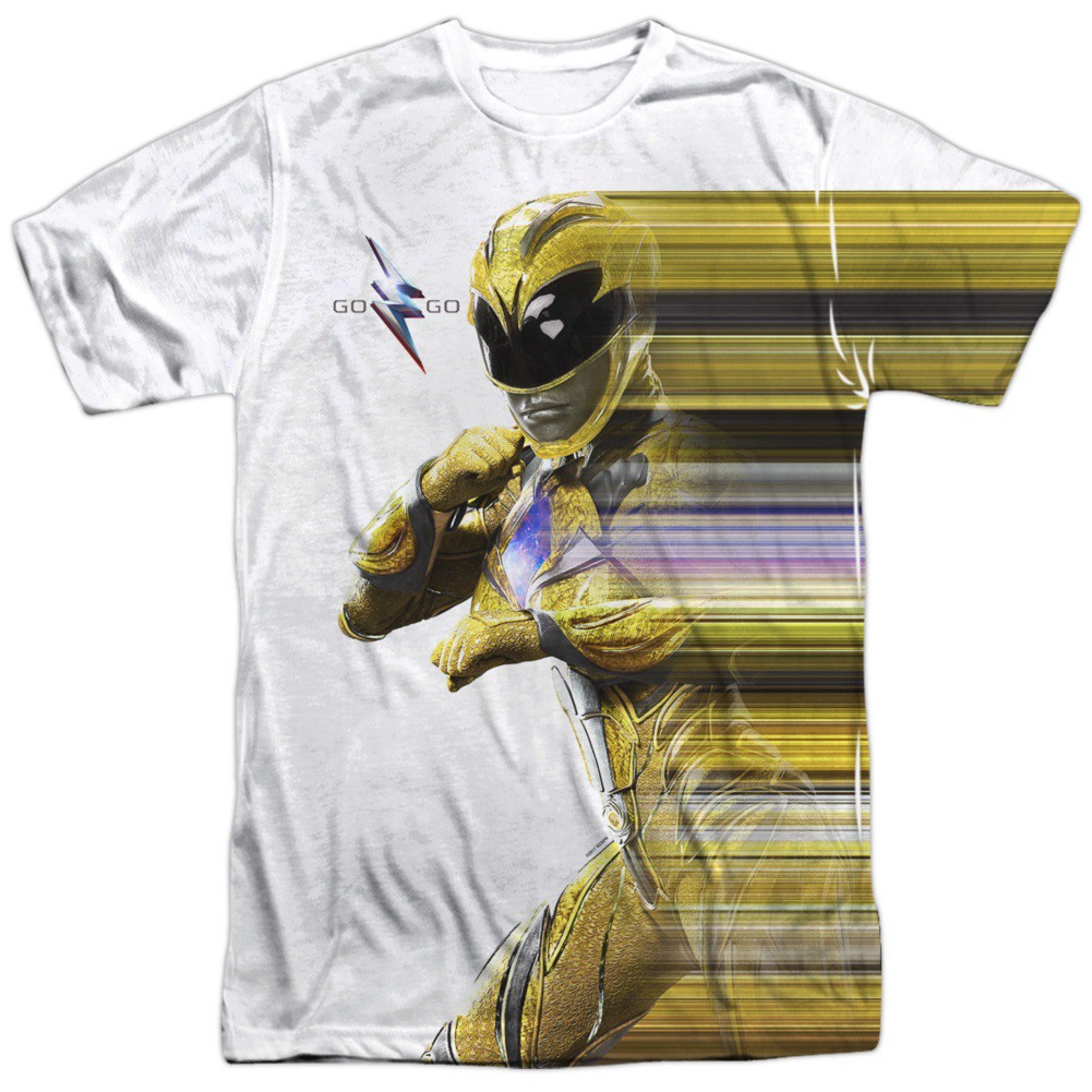 Power Rangers The Movie Yellow Streak Men's T-Shirt