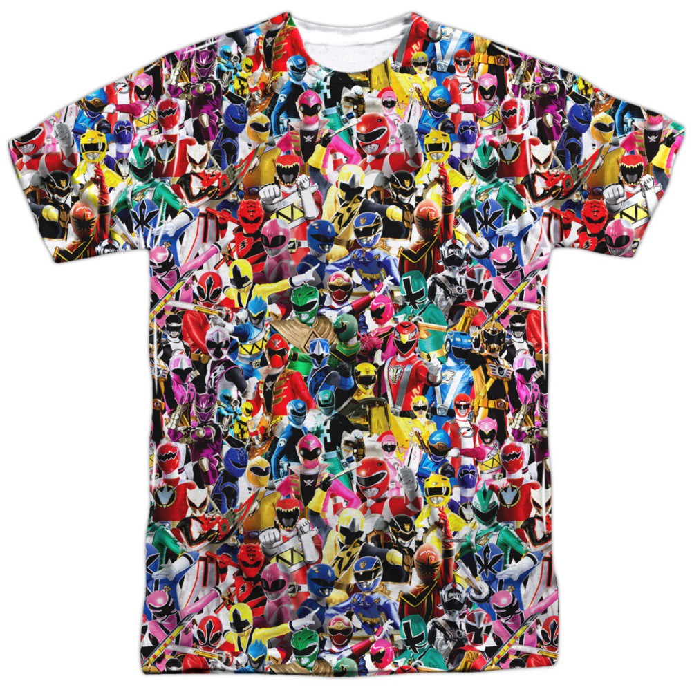 Power Rangers Crowd of Heroes Men's T-Shirt