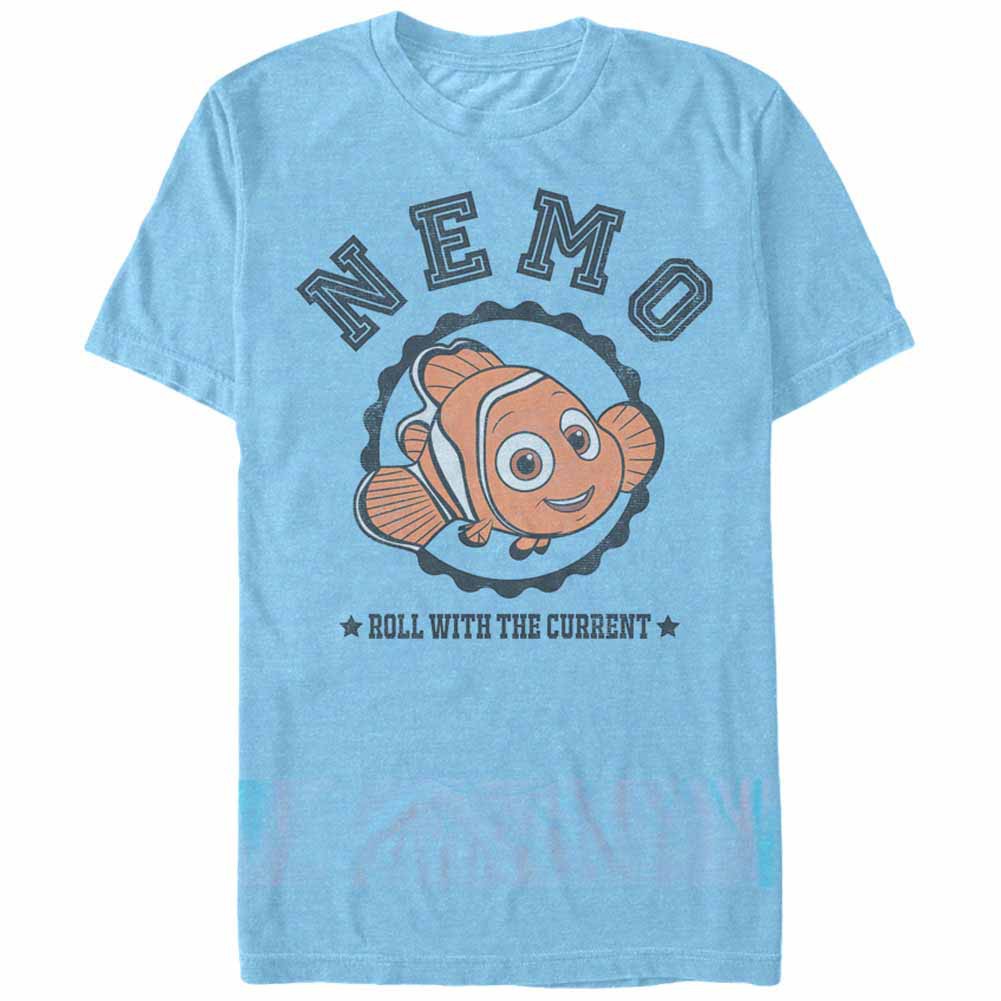 Disney Pixar Finding Dory Nemo Varsity Blue  T-Shirt