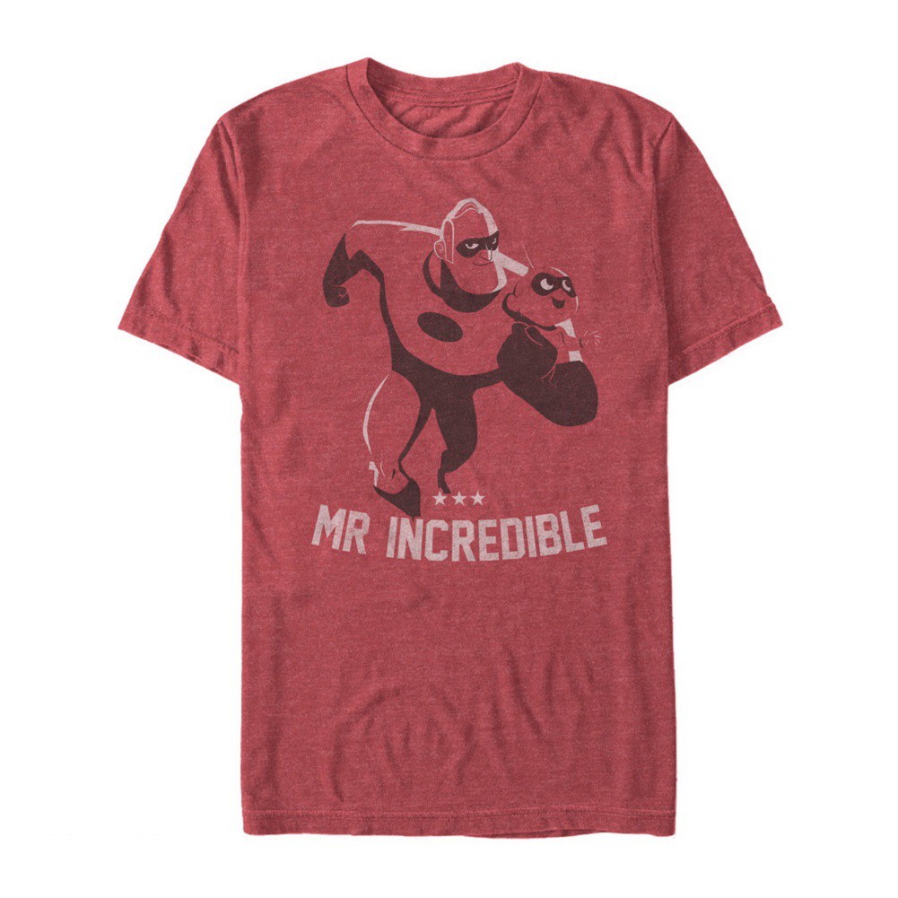 The Incredibles 2 Mr. Incredible and Jack Jack Men's Red T-Shirt