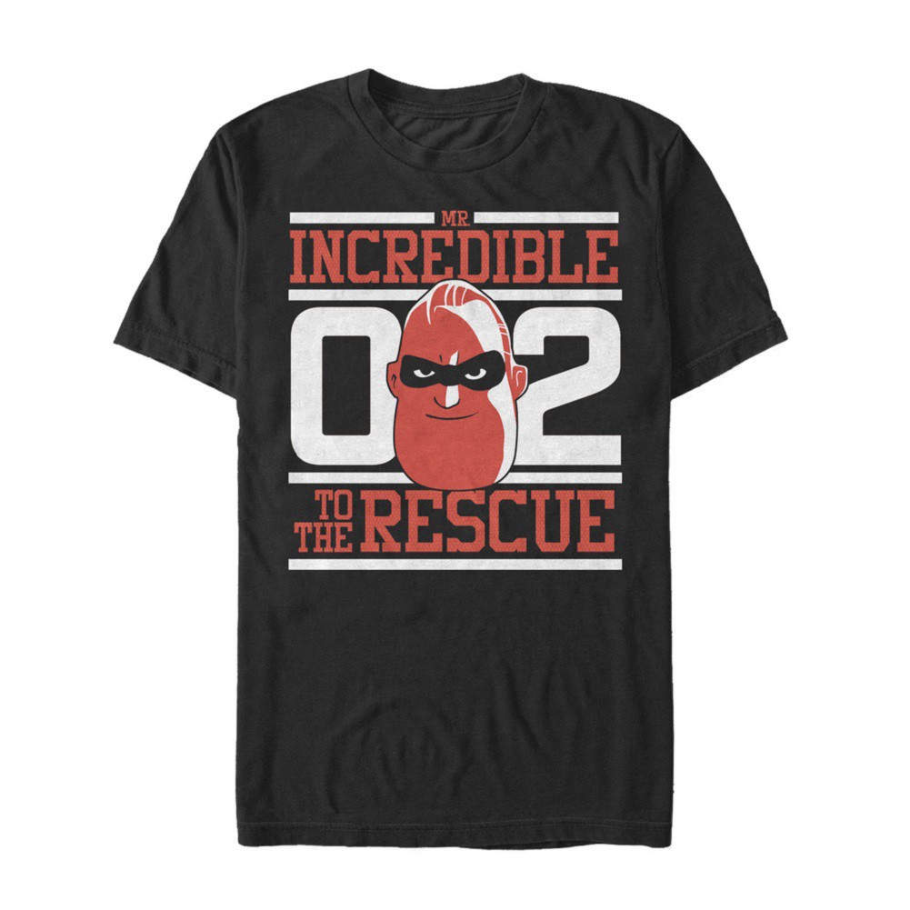The Incredibles 2 The Rescue Men's Black T-Shirt