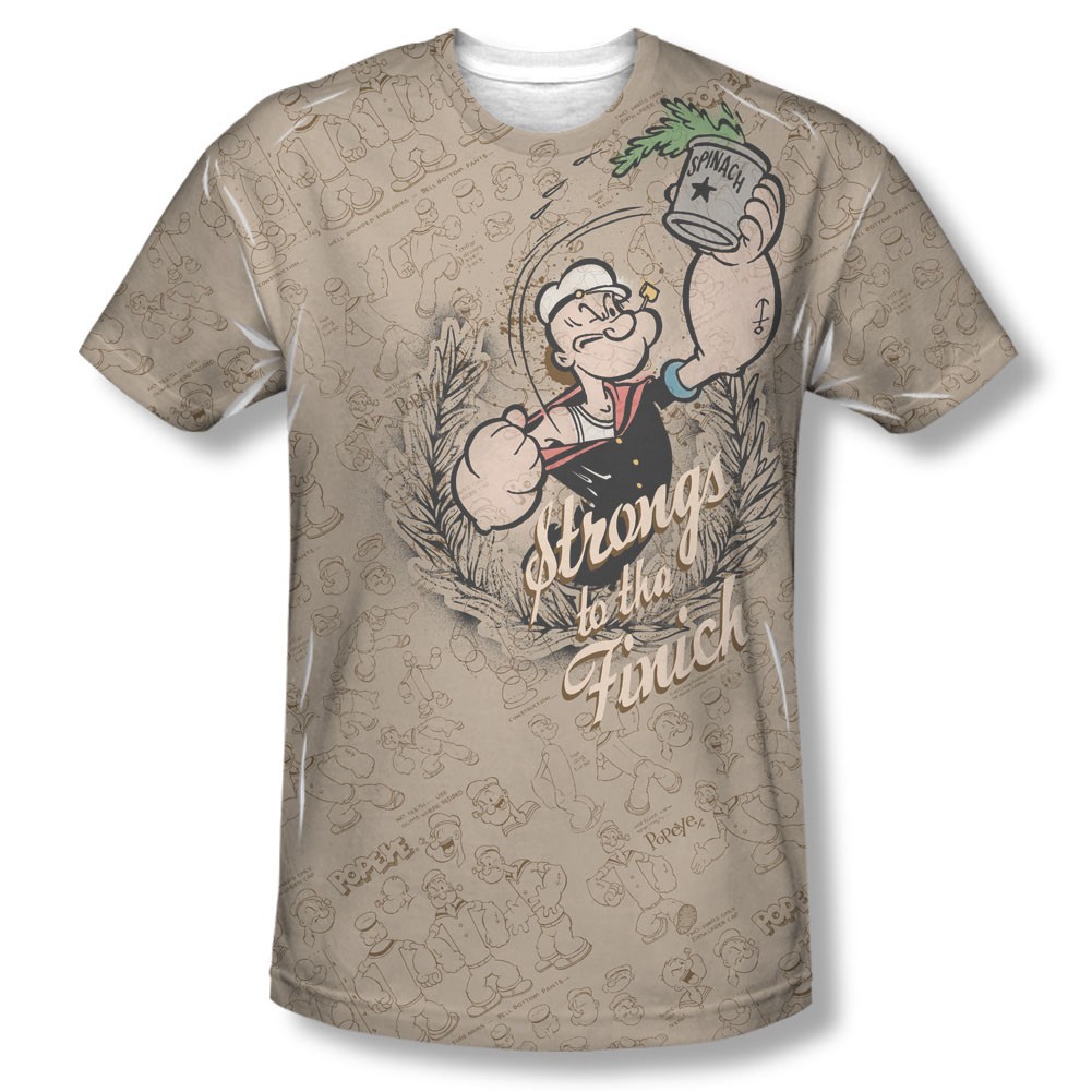Popeye Strongs To The Finich Sublimation T-Shirt