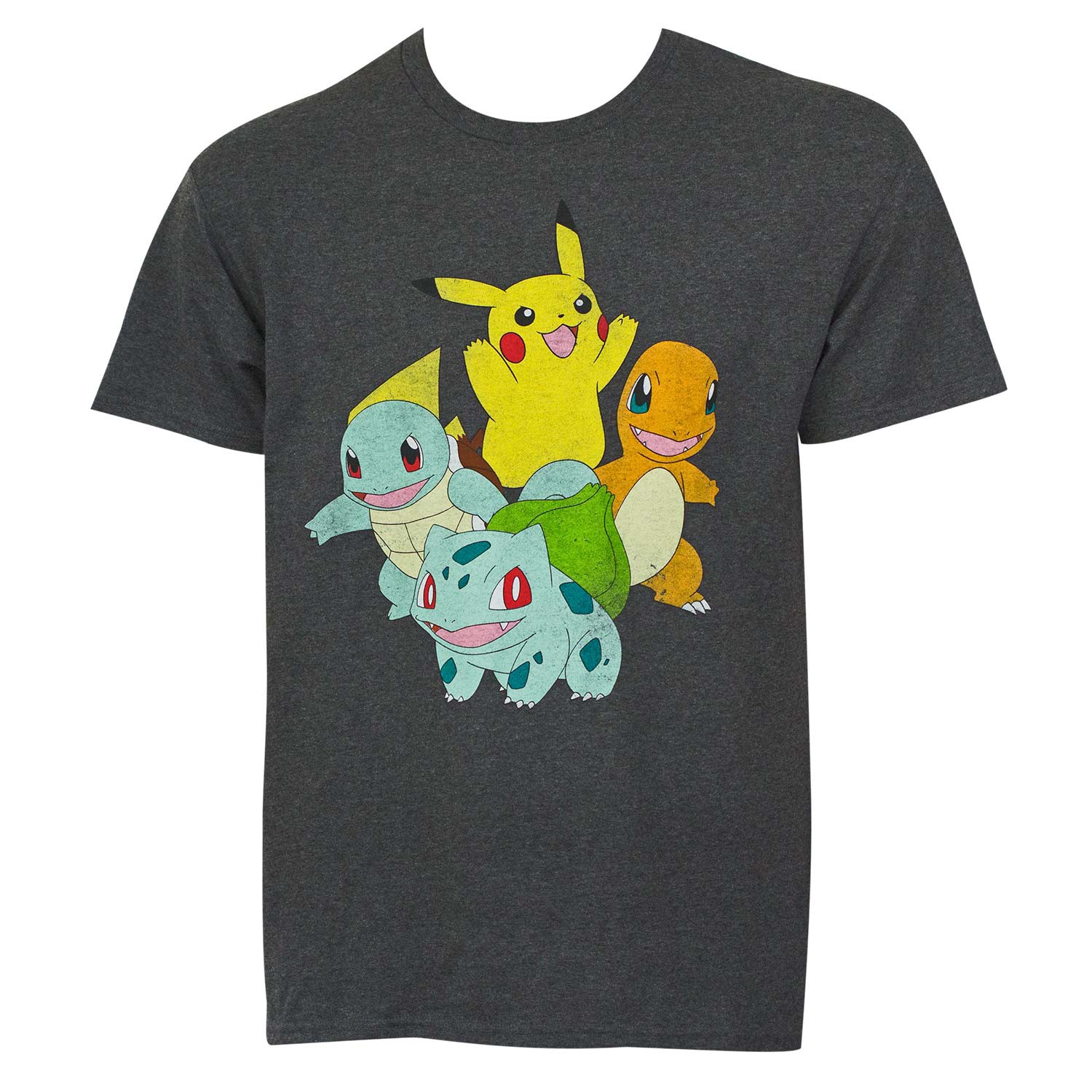 Pokemon Pikachu And Friends Men's Grey TShirt