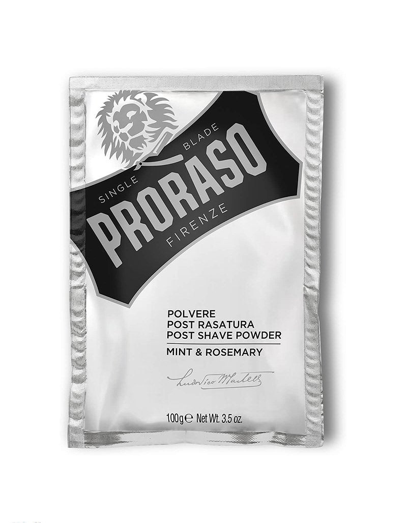 Product image 0 for Proraso Post-Shave Rosemary Mint Powder, 100g, Barber Supply