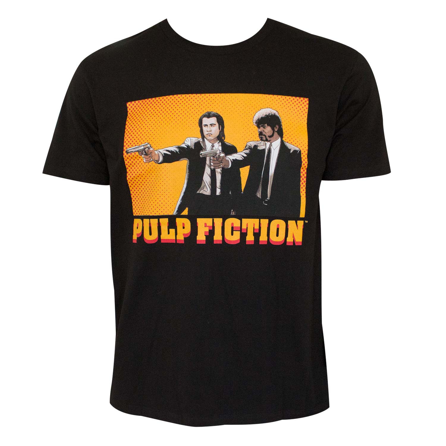 Pulp Fiction Guns Mens Black T-Shirt