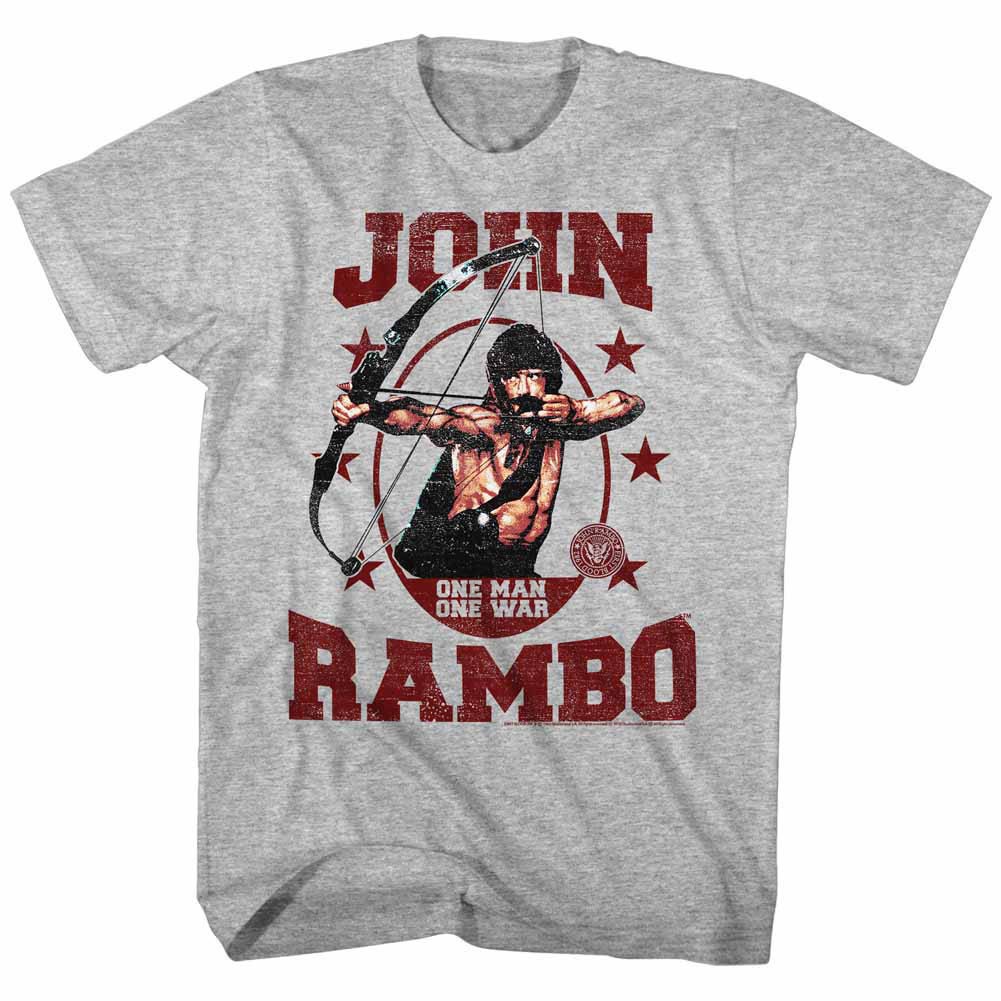 Rambo One Man One War Gray T-Shirt