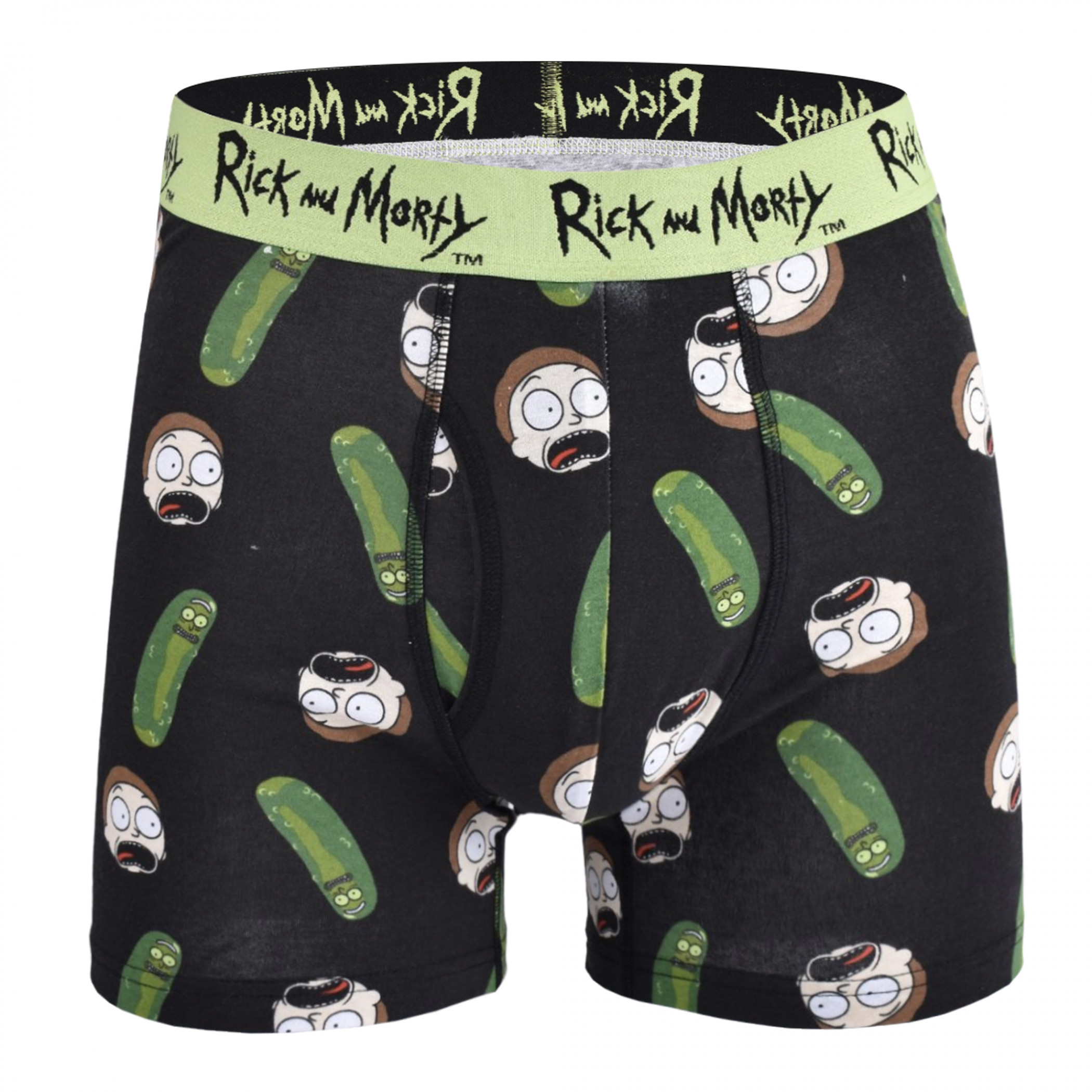 Rick and Morty Pickle Rick Underwear and Crew Socks Boxed Set