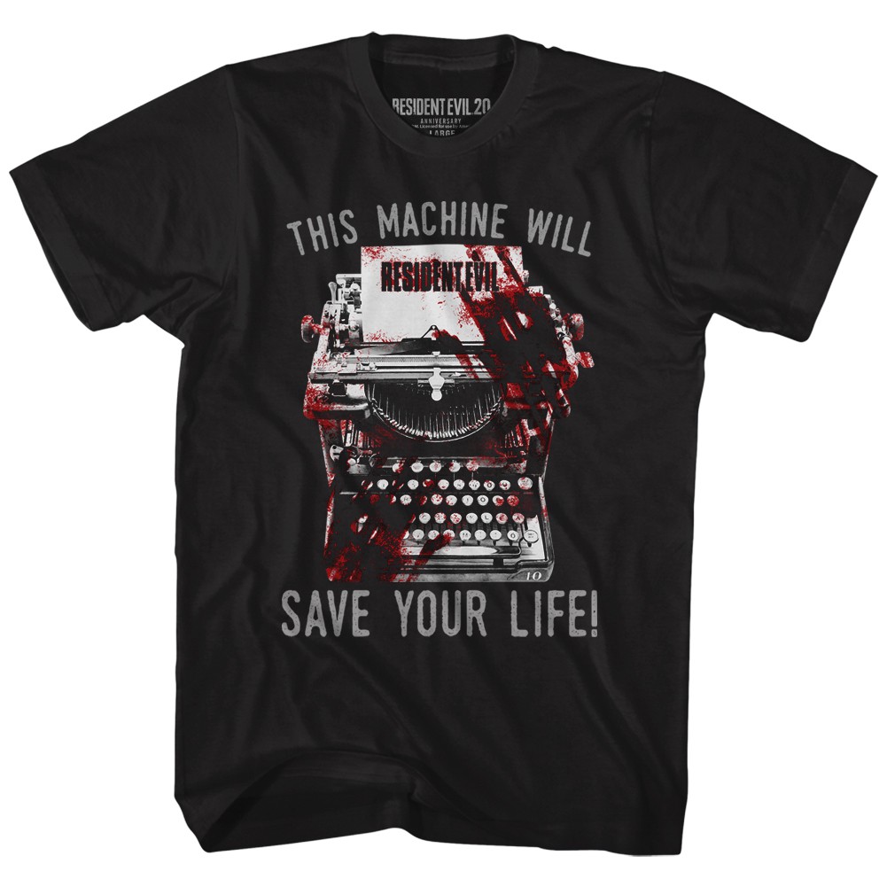 Resident Evil Typewriter Tshirt