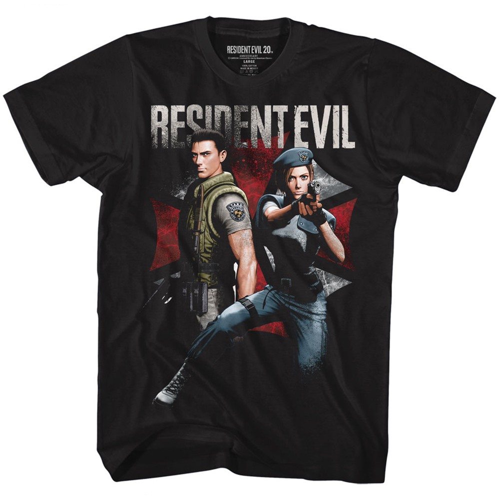 Resident Evil Chris and Jill Tshirt