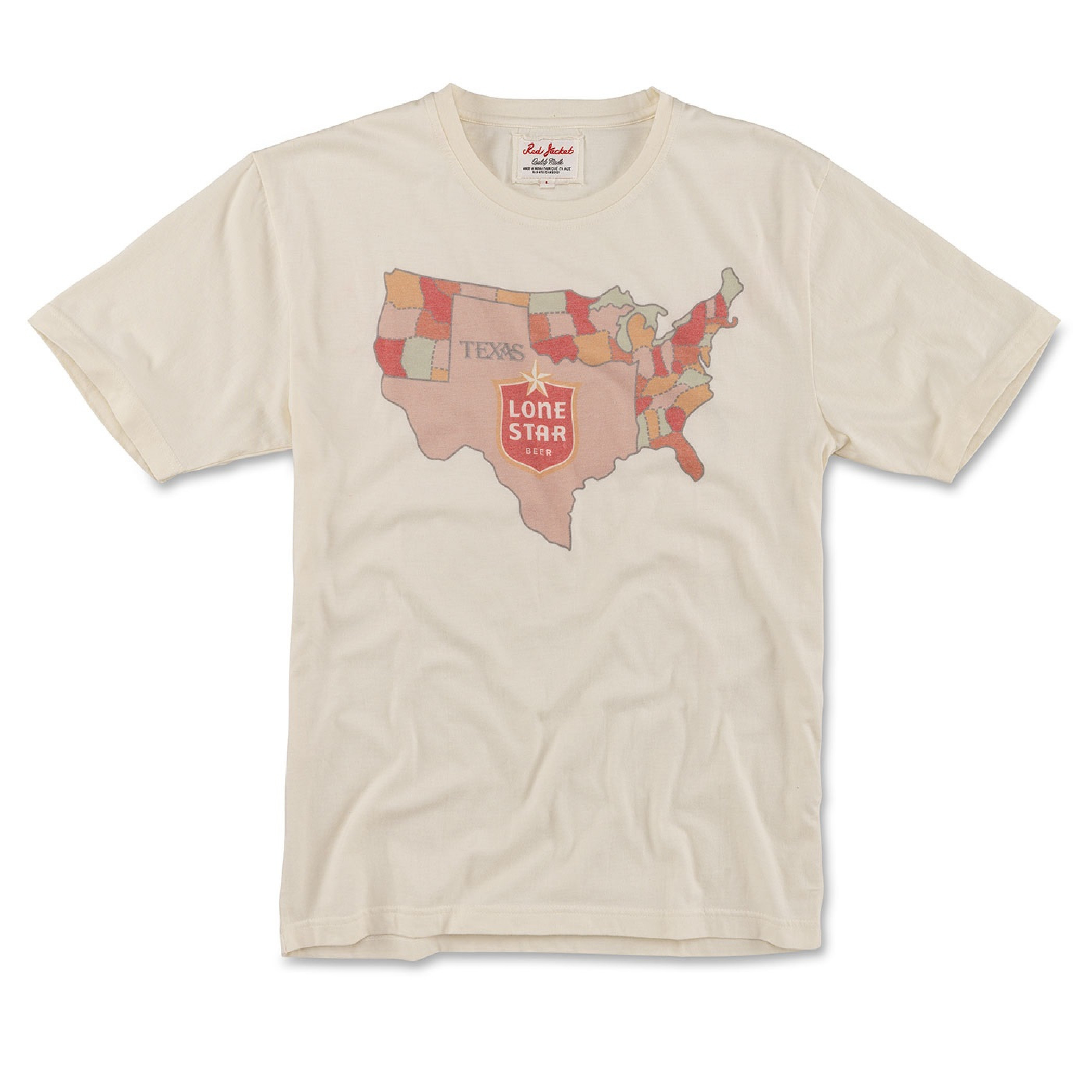Lone Star USA Faded White T-Shirt
