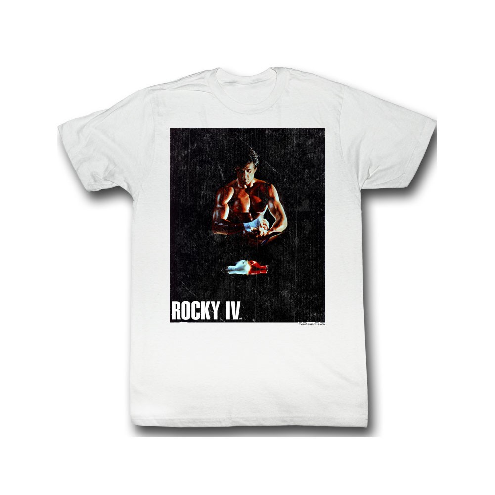 Rocky Binded White T-Shirt