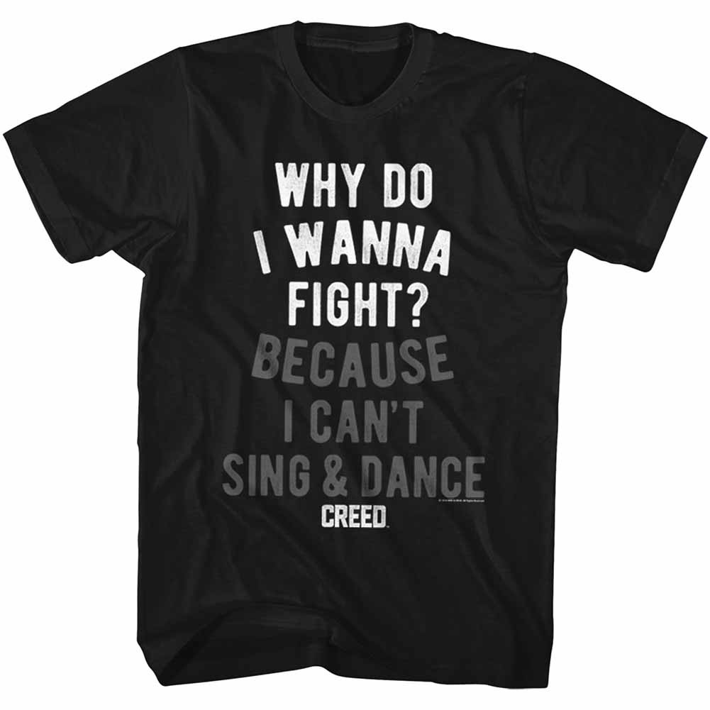 Rocky Wannafight Mens Black T-Shirt