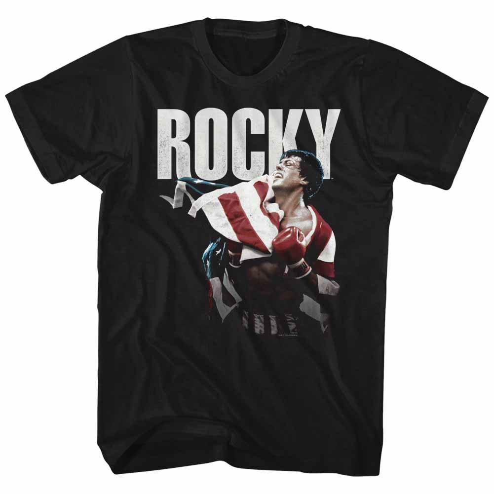 Rocky Flap Wrap Black T-Shirt