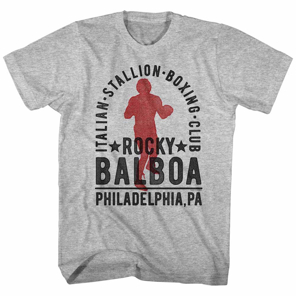 Rocky Balboa Boxing Club Mens Gray T-Shirt