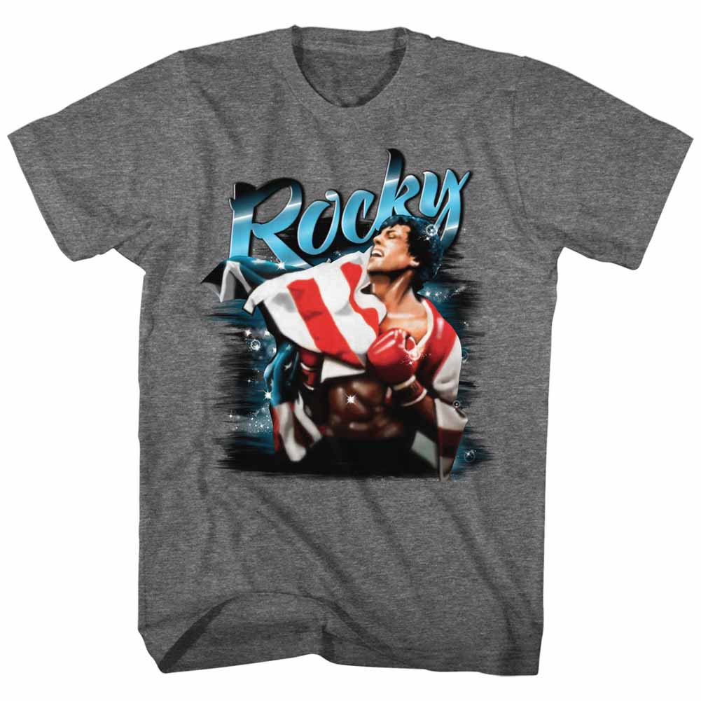 Rocky Airbrush Mens Graphite T-Shirt
