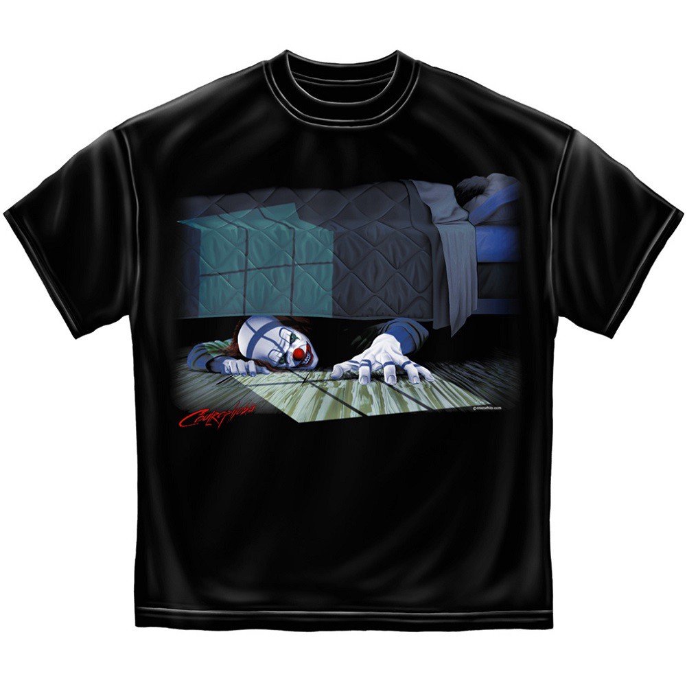 IT Evil Clown Under the Bed Tshirt