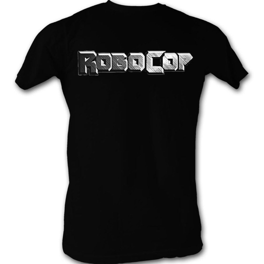 Robocop Logo In Silver T-Shirt