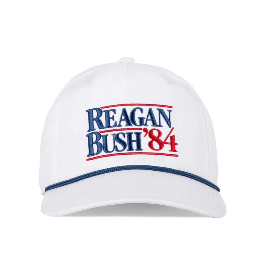 Reagan Bush '84 White Snapback Hat