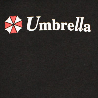 Resident Evil Umbrella Logo Black Graphic Tee Shirt