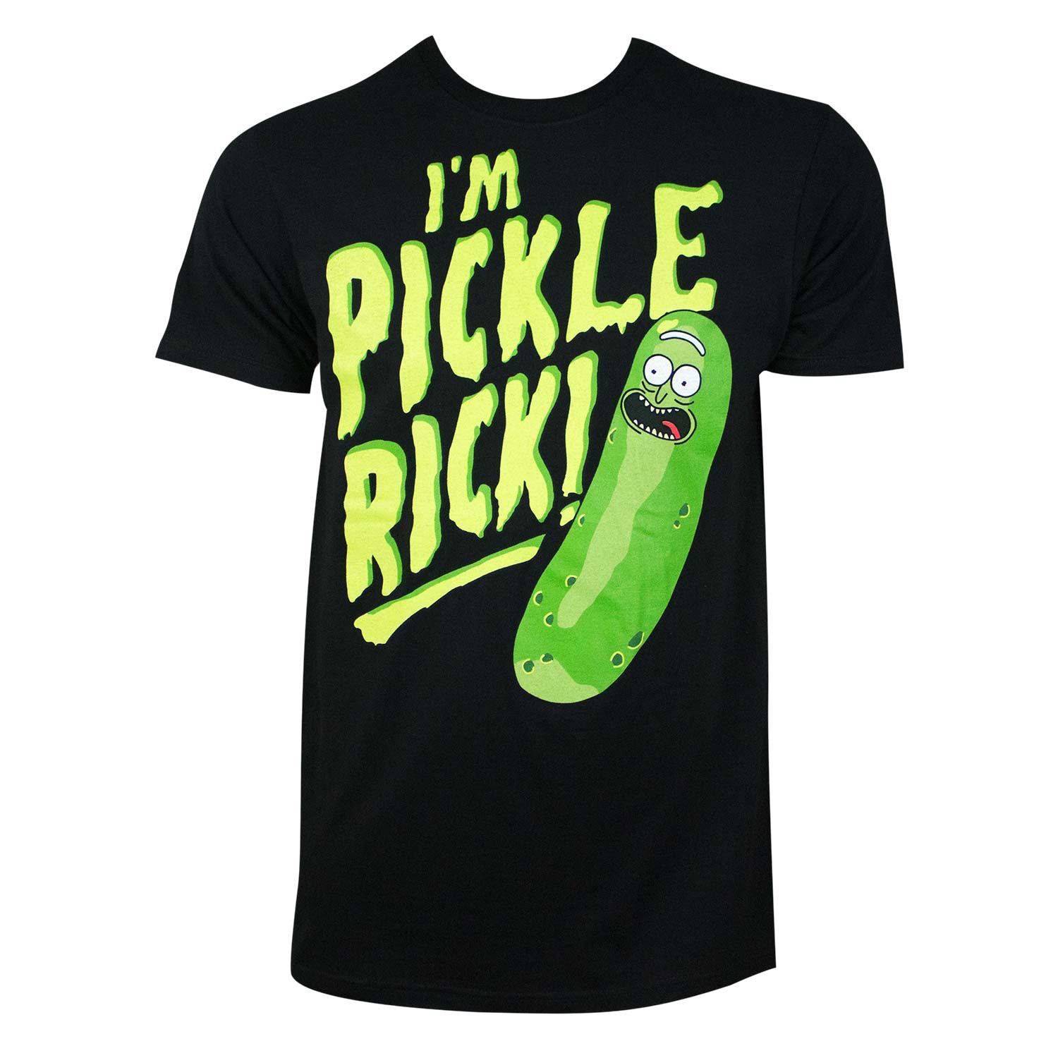 Rick And Morty Pickle Rick Black Tee Shirt