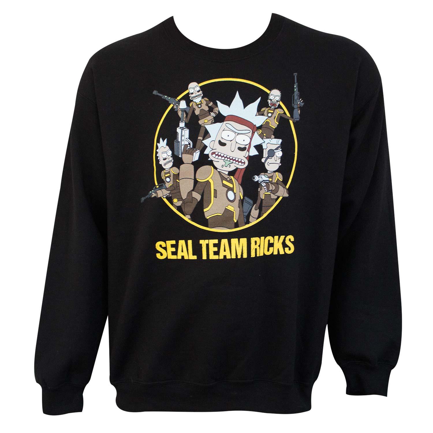 Rick And Morty Seal Team Black Sweatshirt