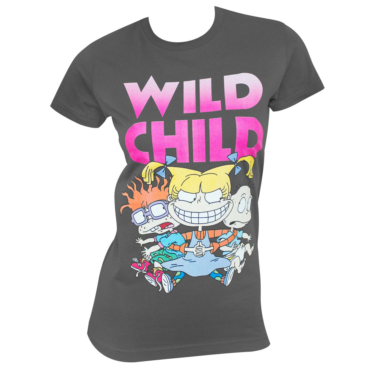 Rugrats Women's Gray Angelica Wild Child T-Shirt