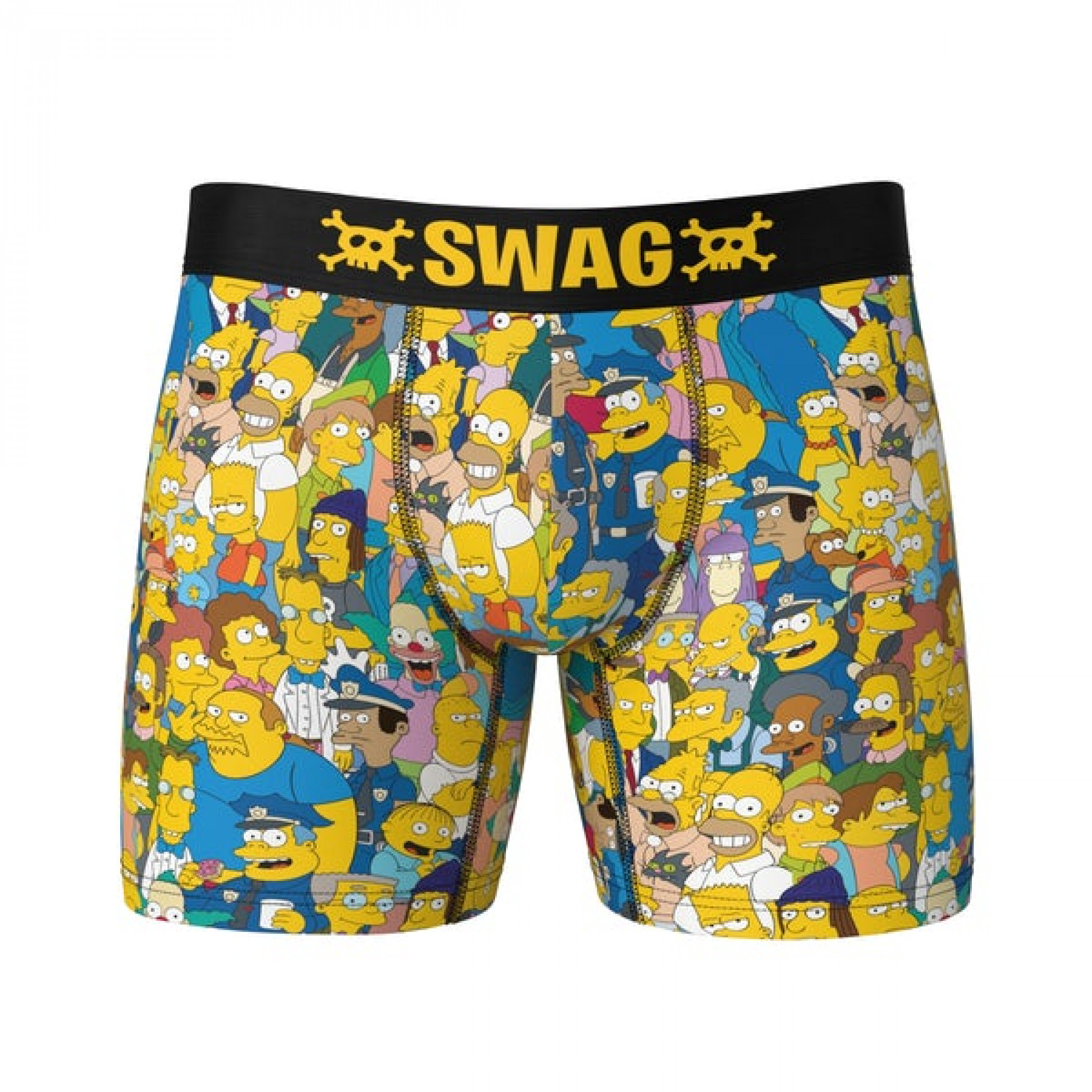 The Simpsons All Springfield Characters Swag Boxer Briefs