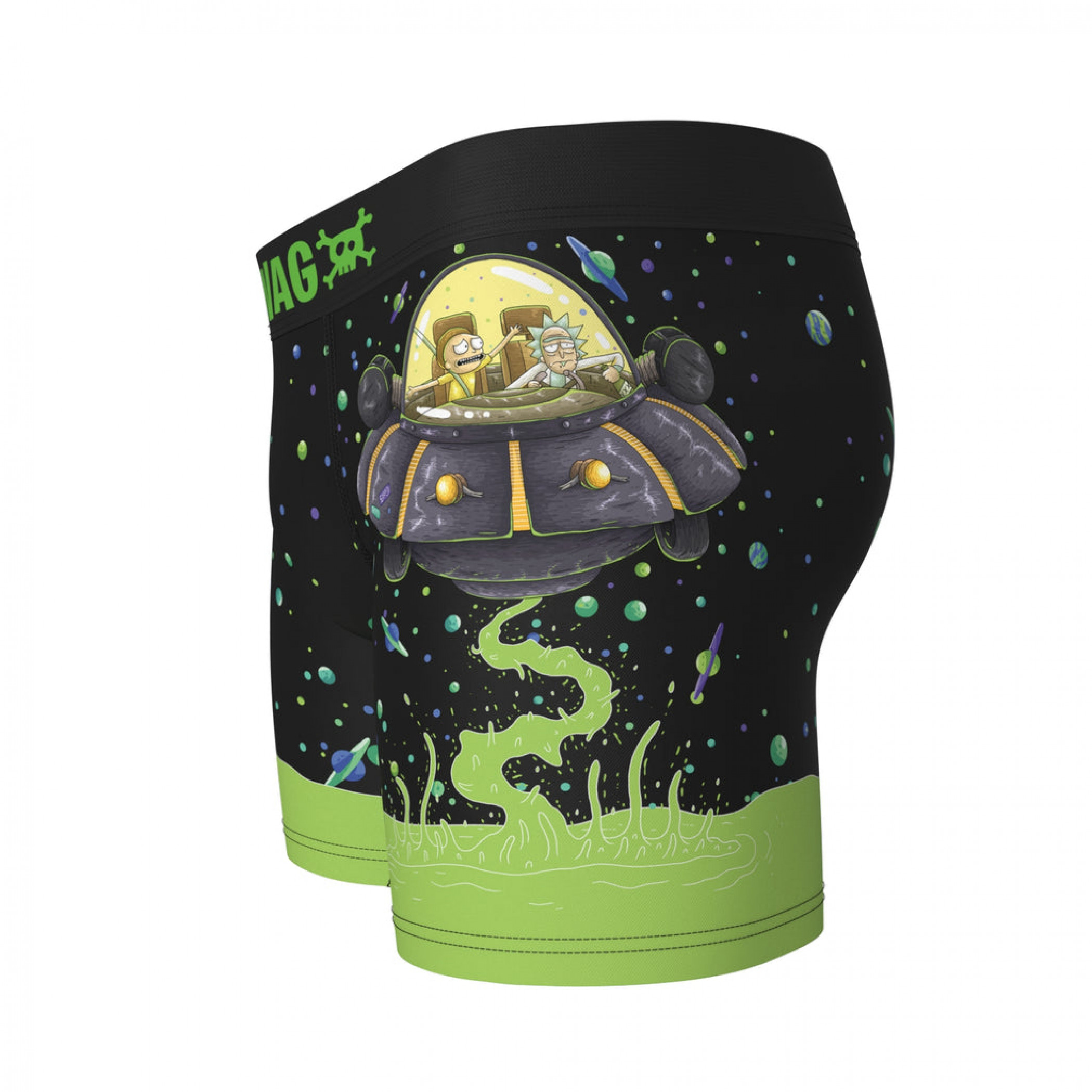 Rick and Morty UFO Swag Boxer Briefs