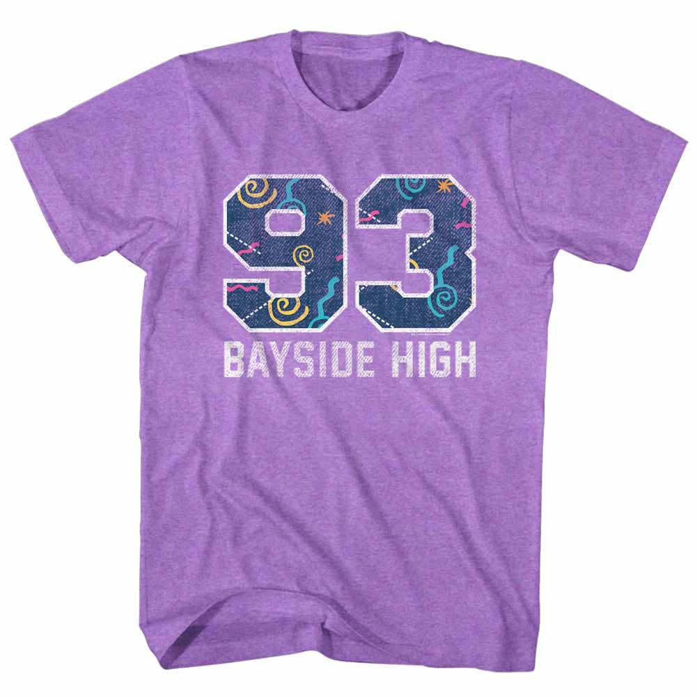 Saved By The Bell Pattern Varsity Purple T-Shirt