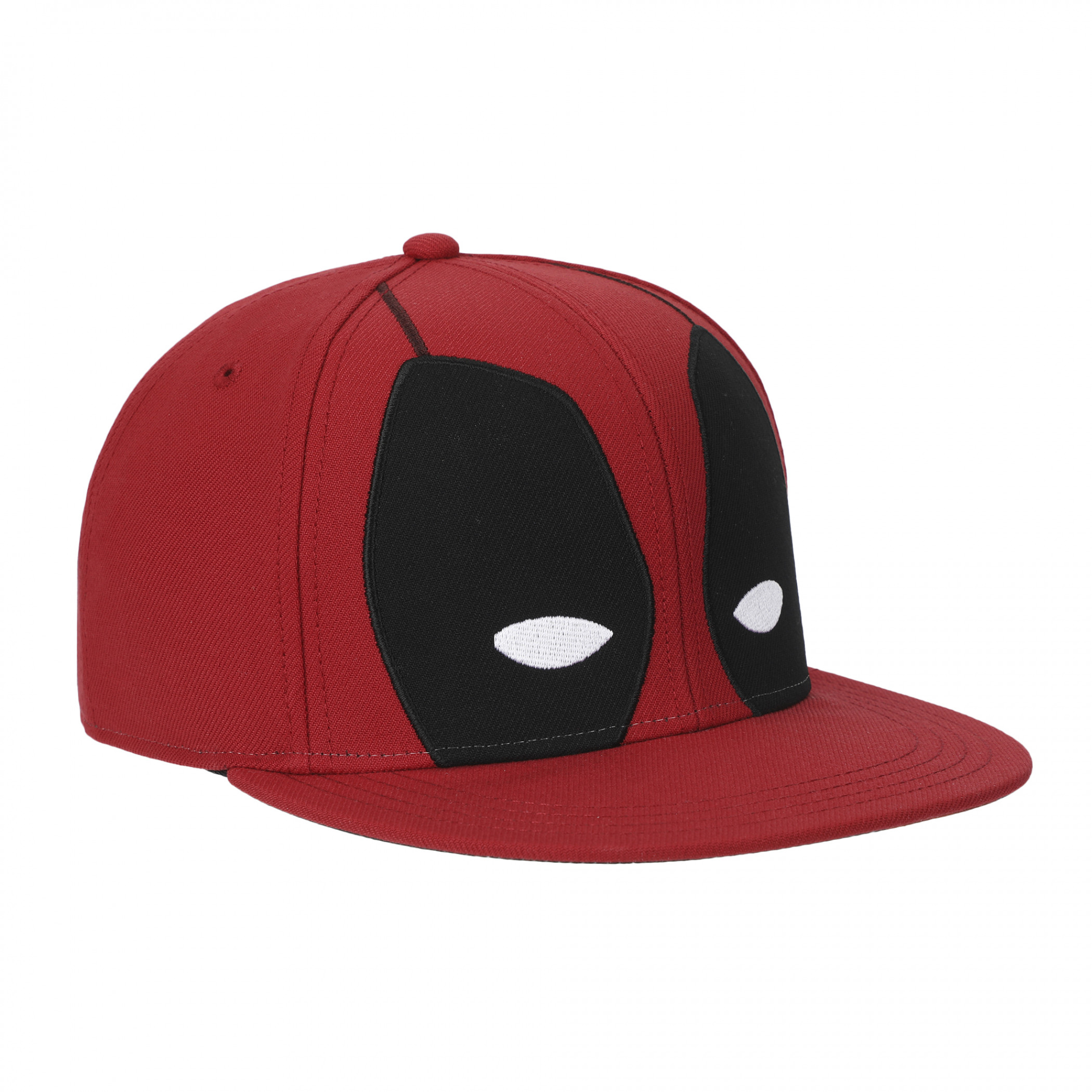 Deadpool's Mask Flatbill Snapback Hat with Underbill Artwork