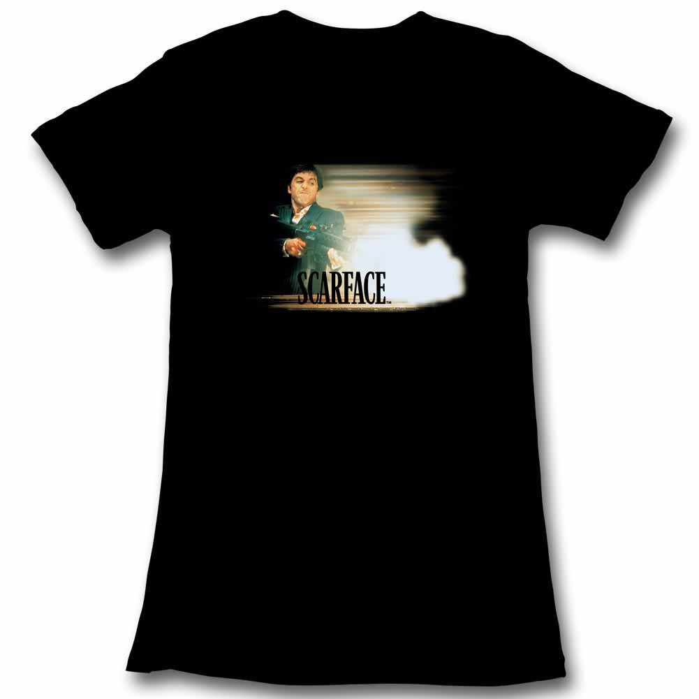 Scarface Glowy Dude Black Juniors T-Shirt