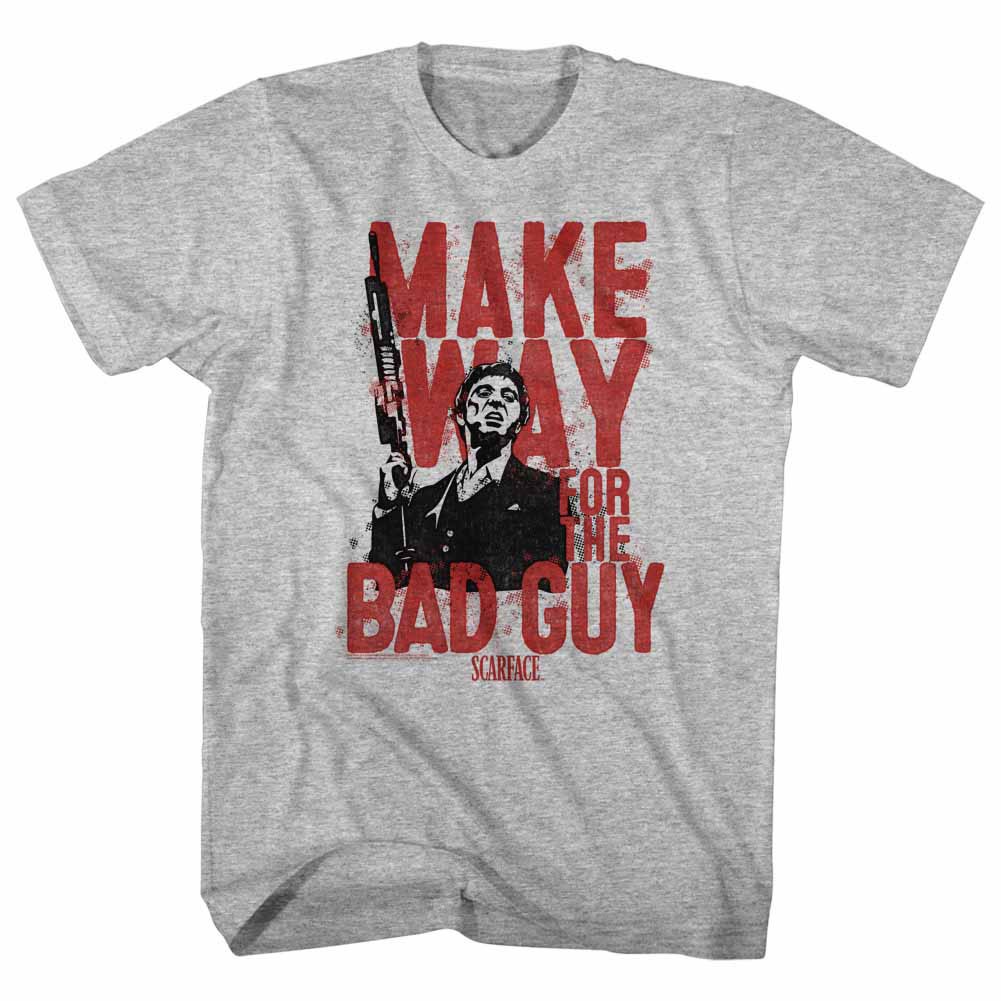 Scarface Make Way For The Bad Guy Men's Grey T-Shirt