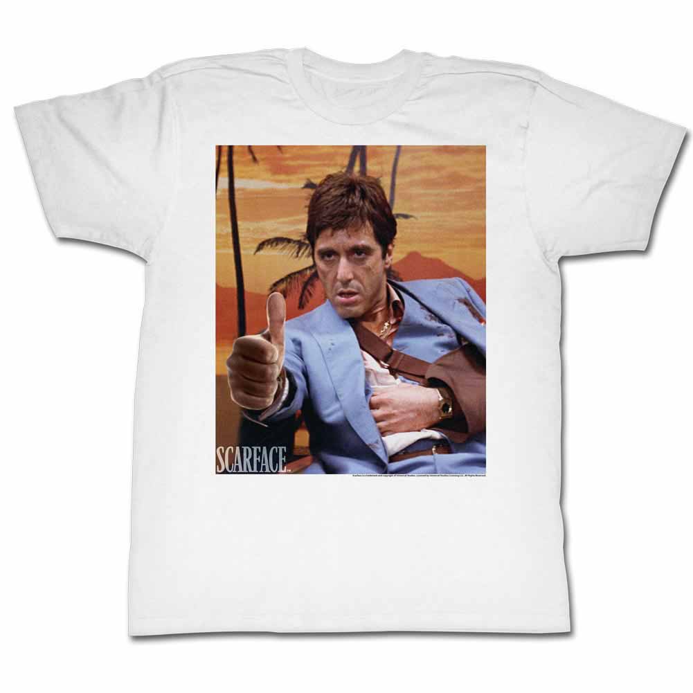 Scarface Thumbs & Ammo White T-Shirt