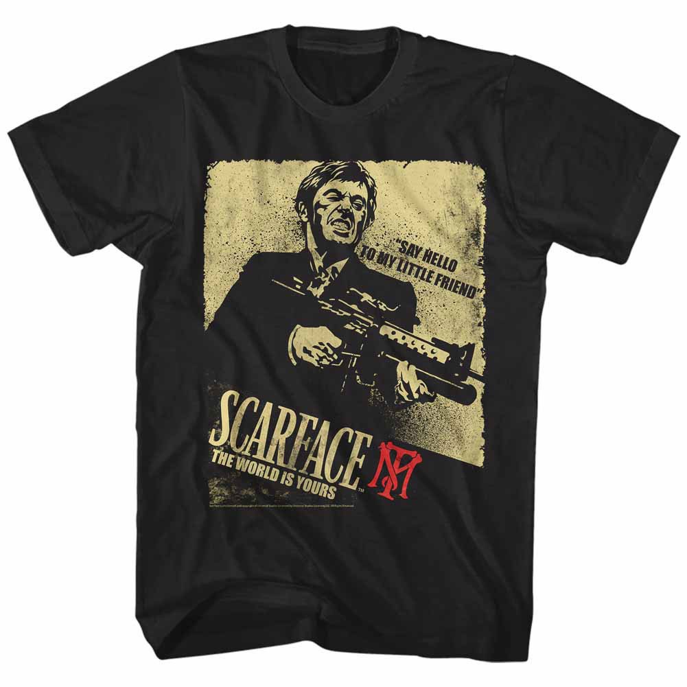 Scarface Scarface Action Black T-Shirt
