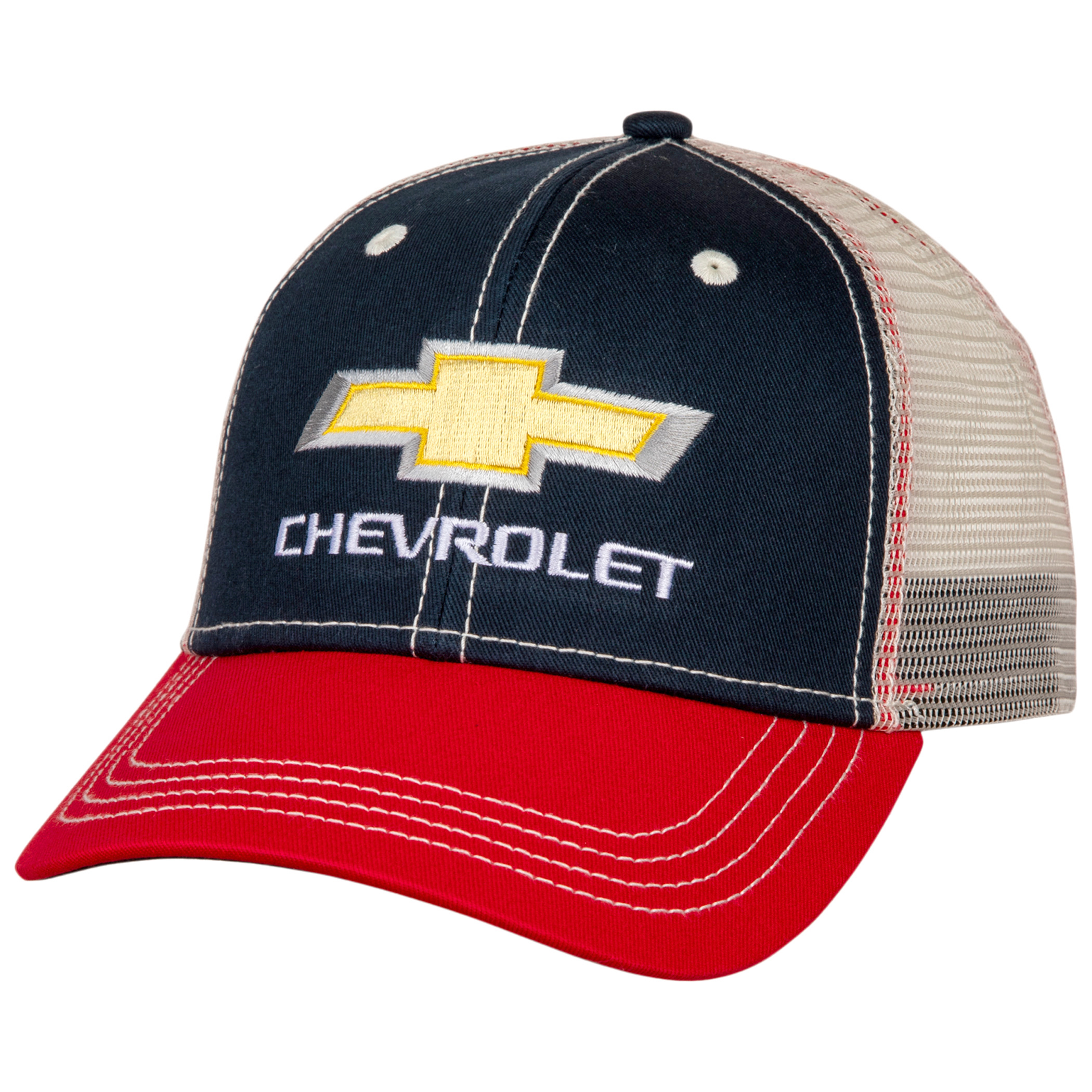 Chevrolet Logo Adjustable Mesh Snapback Hat