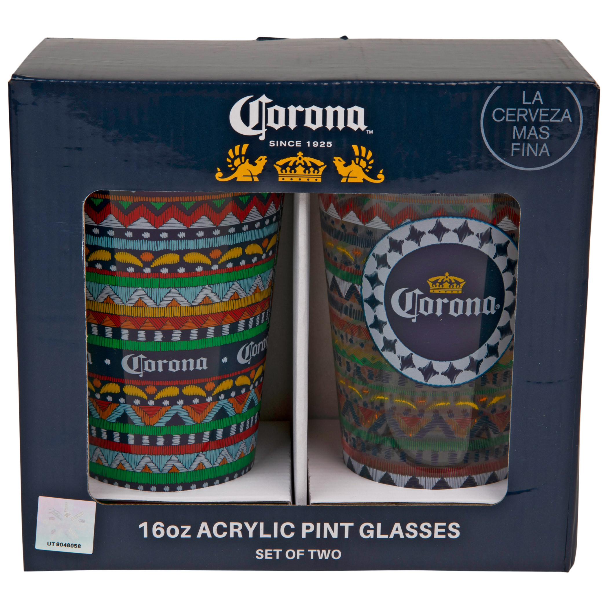 Corona Extra Colorful 2-Pack Pint Glasses