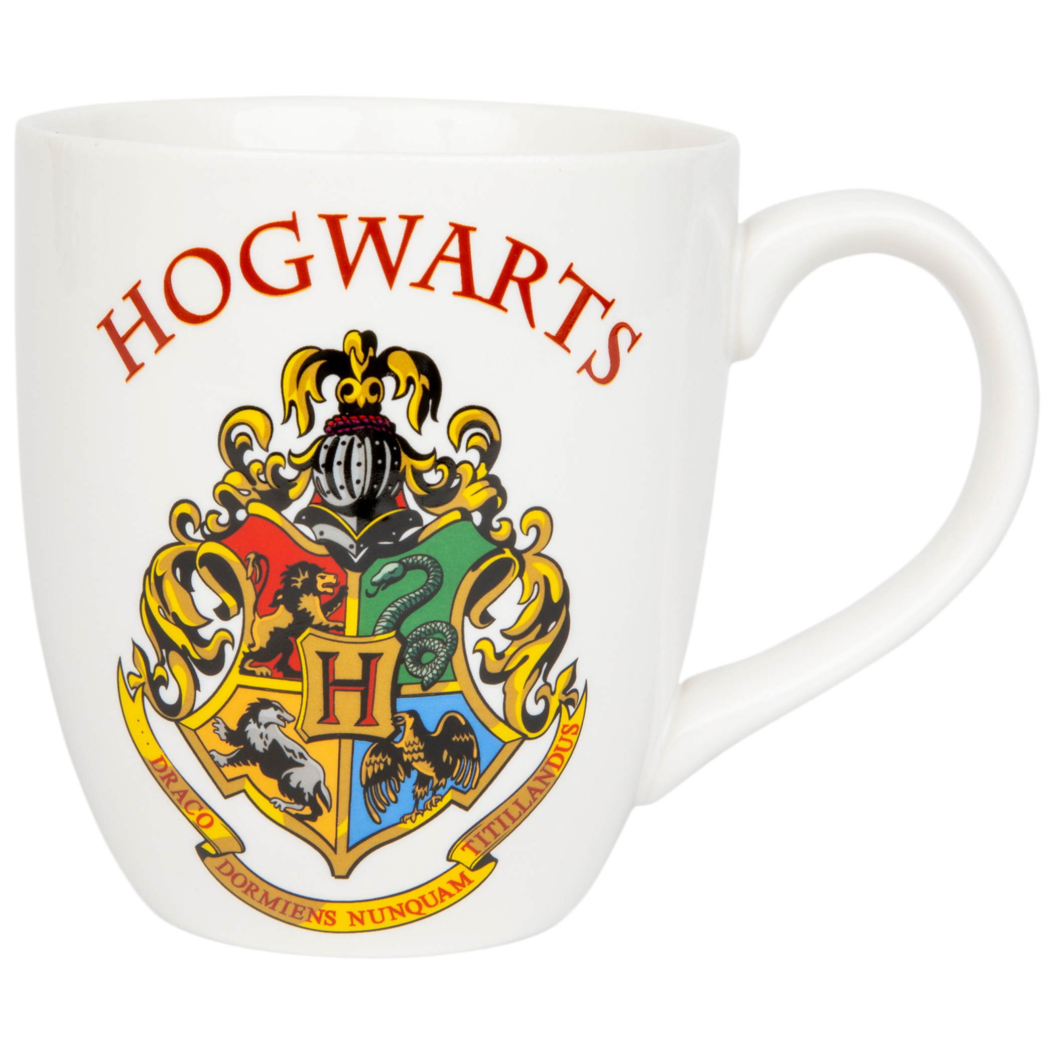 Harry Potter Hogwarts Crest Text Mug