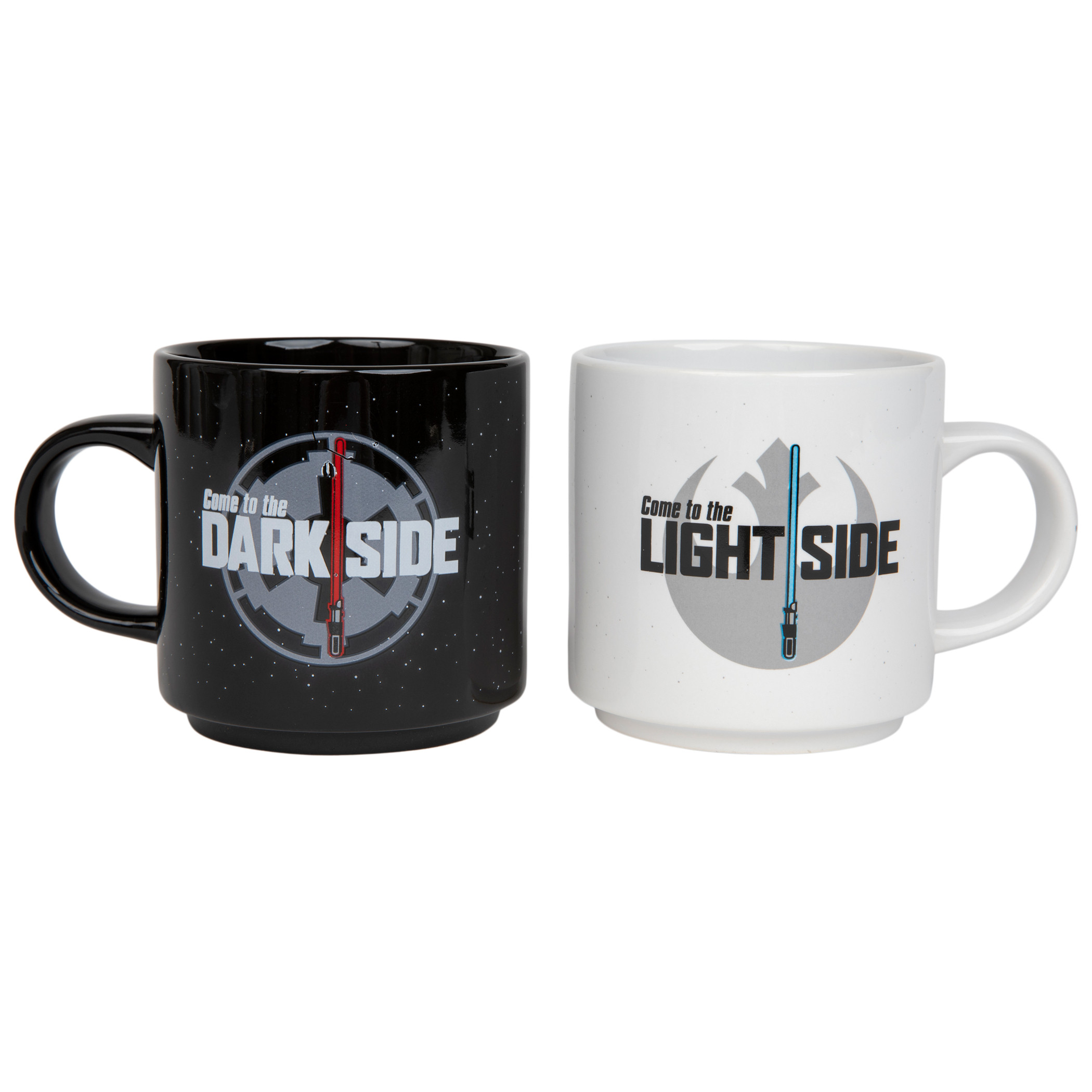 Star Wars Lightsaber Light and Dark Side 2pk 14oz. Mugs