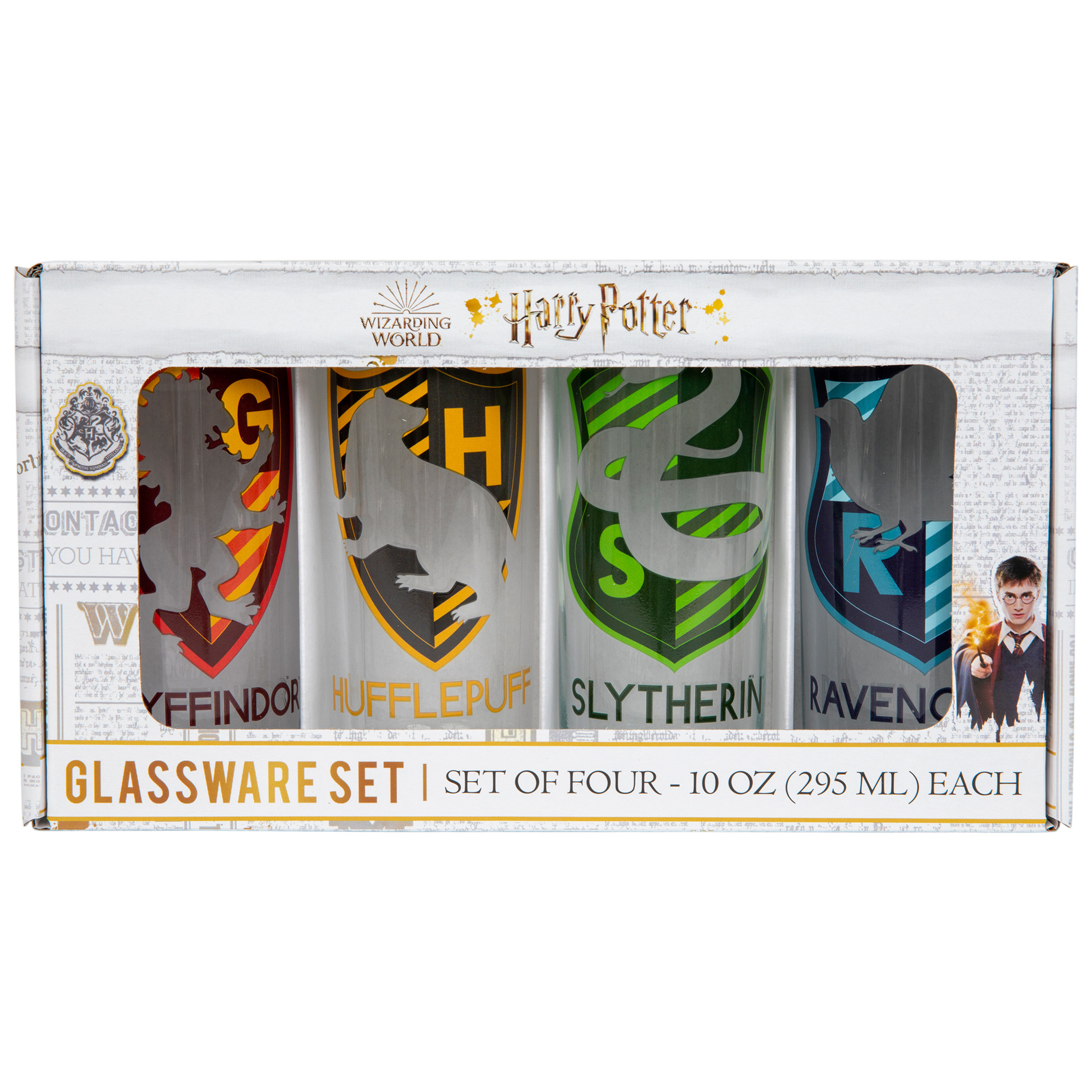 Harry Potter House Crest 4-Pack Tumbler Set