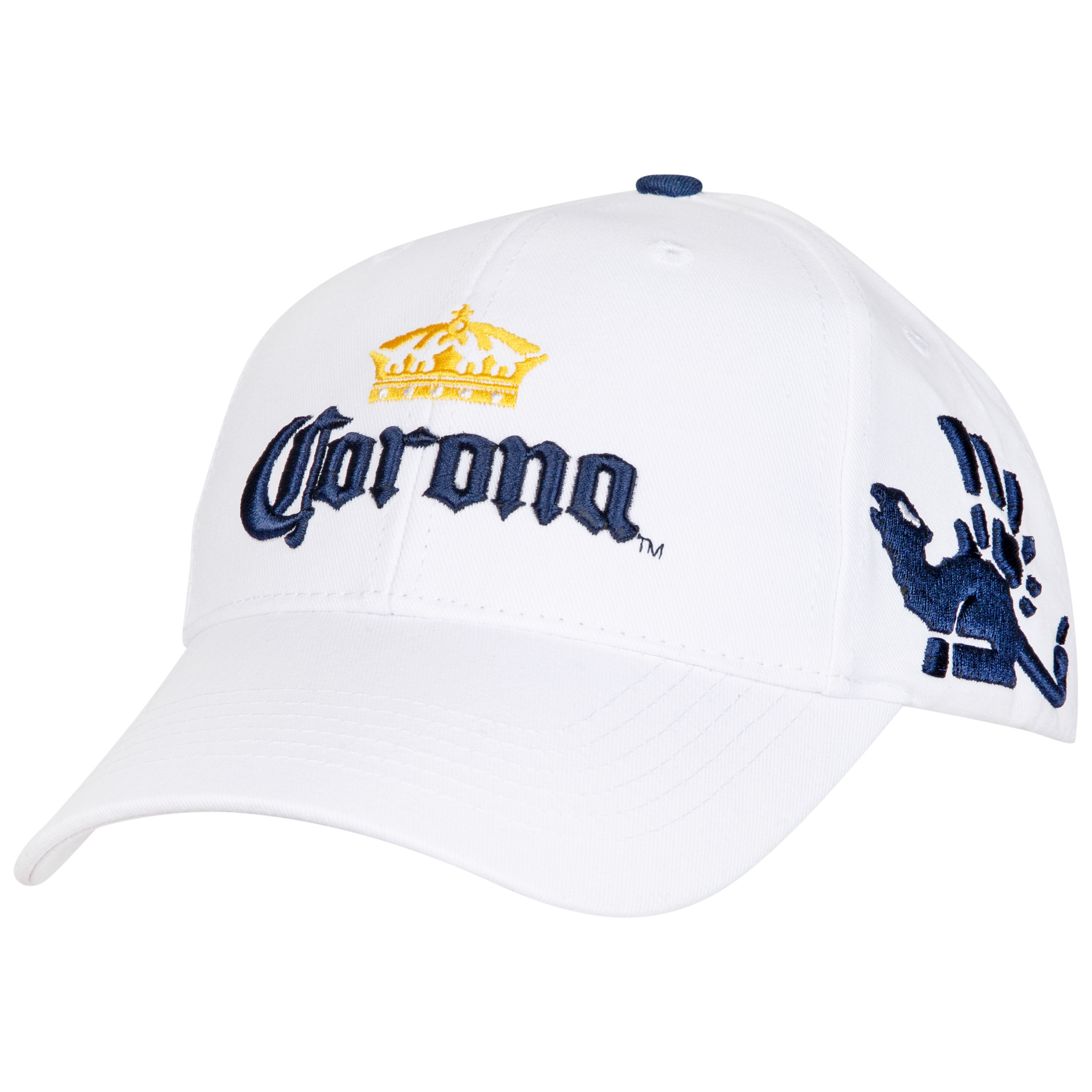 Corona Extra Crown White Adjustable Strapback Hat