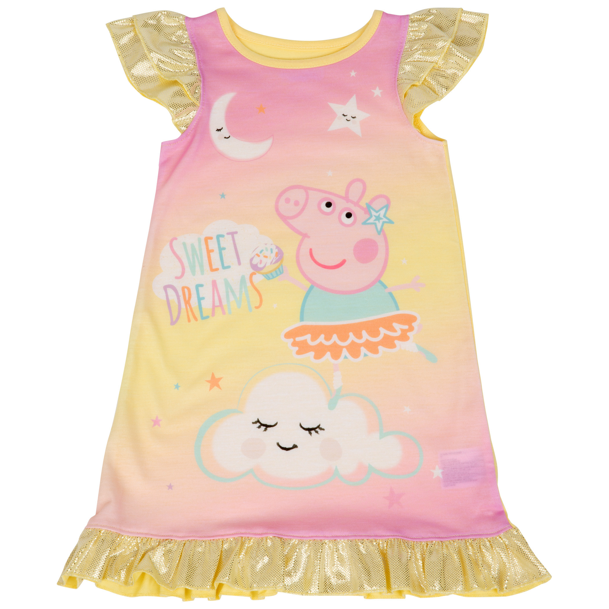 Peppa Pig Sweet Dreams Toddler Pajama Night Gown