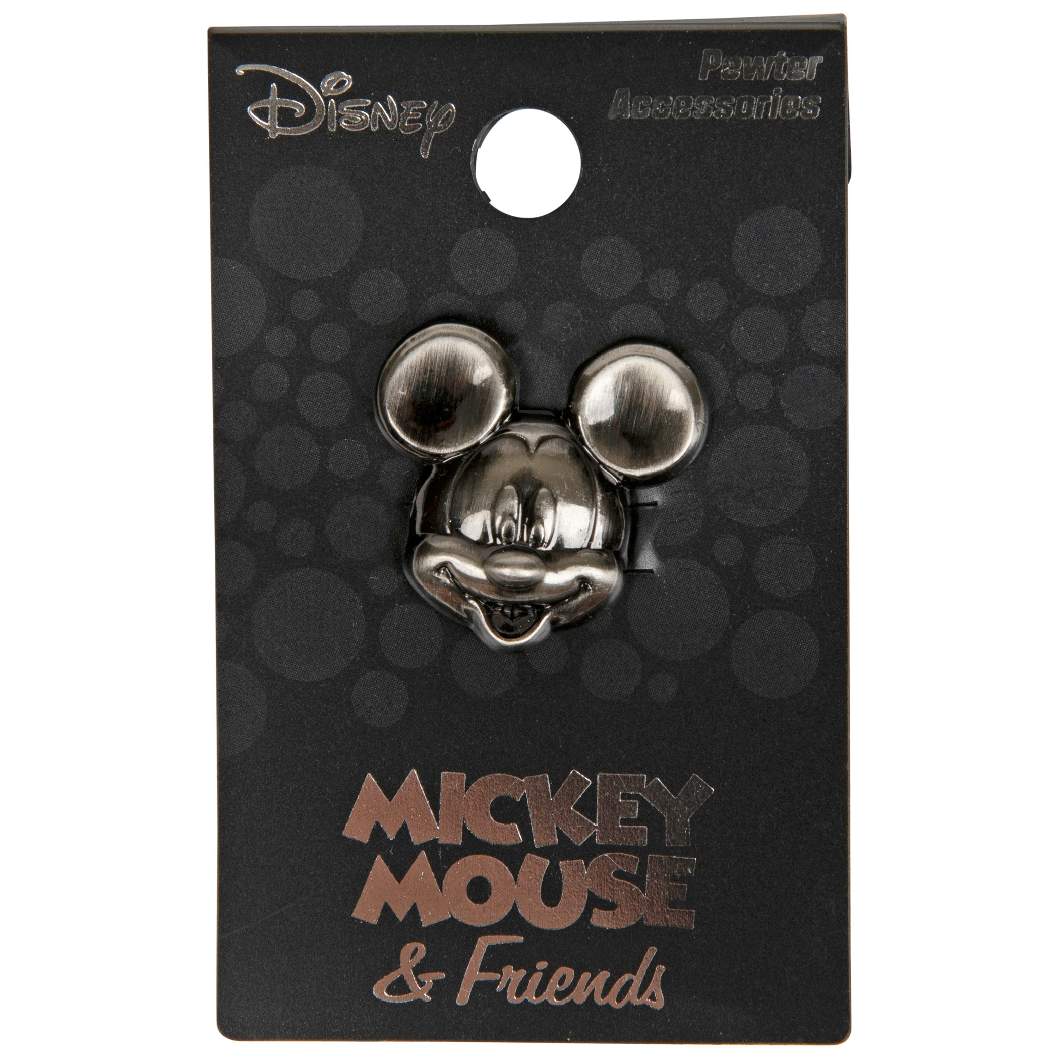 Mickey Mouse Head Pewter Lapel Pin