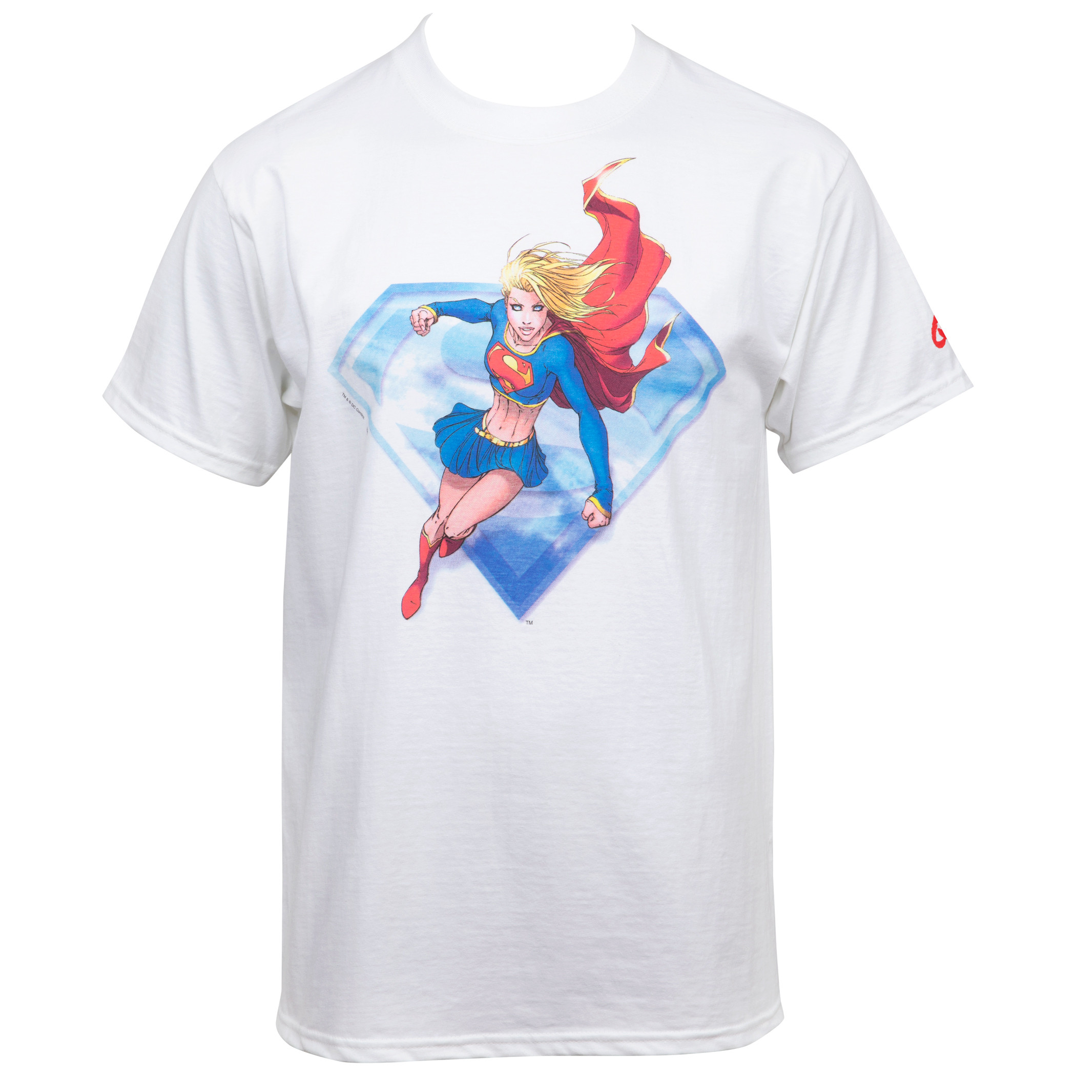 Supergirl White Adult T-Shirt Michael Turner