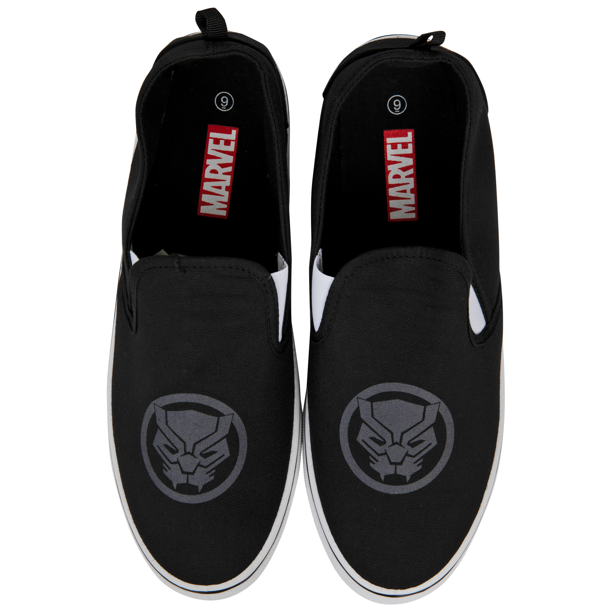Marvel Black Panther Symbol Slip-On Shoes