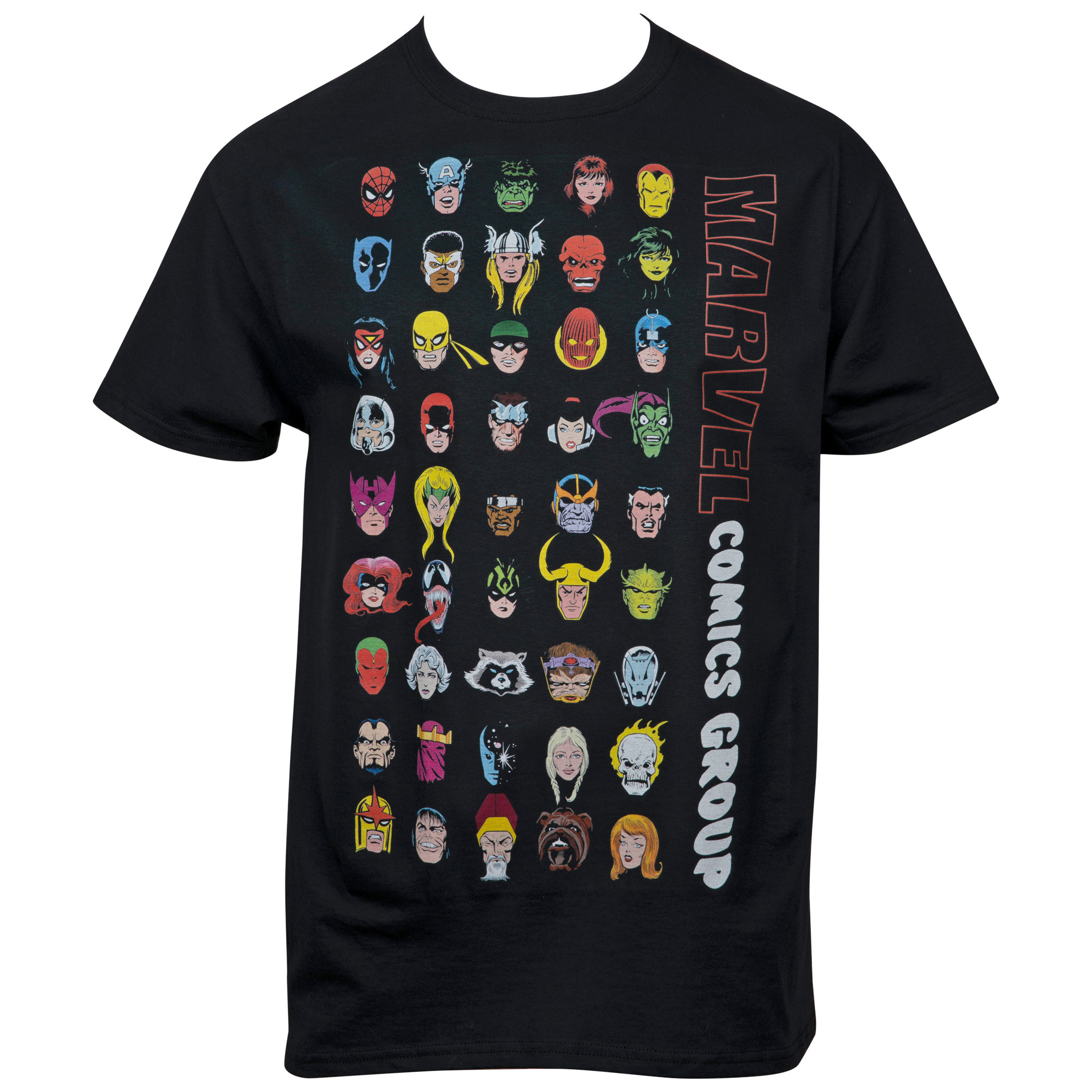 Marvel Comics Character Head Bingo T-shirt