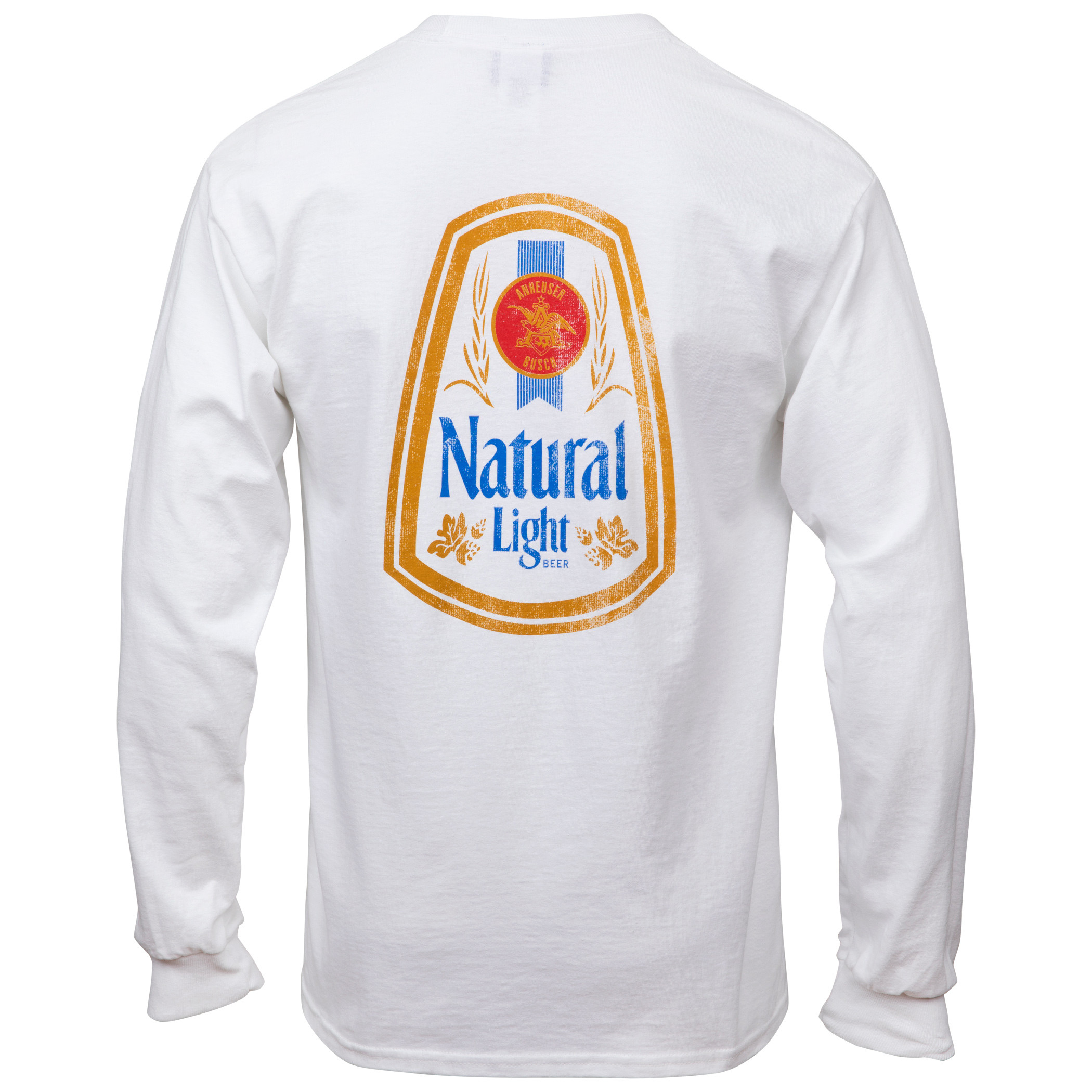 Natural Light Long Sleeve Front and Back Print Shirt