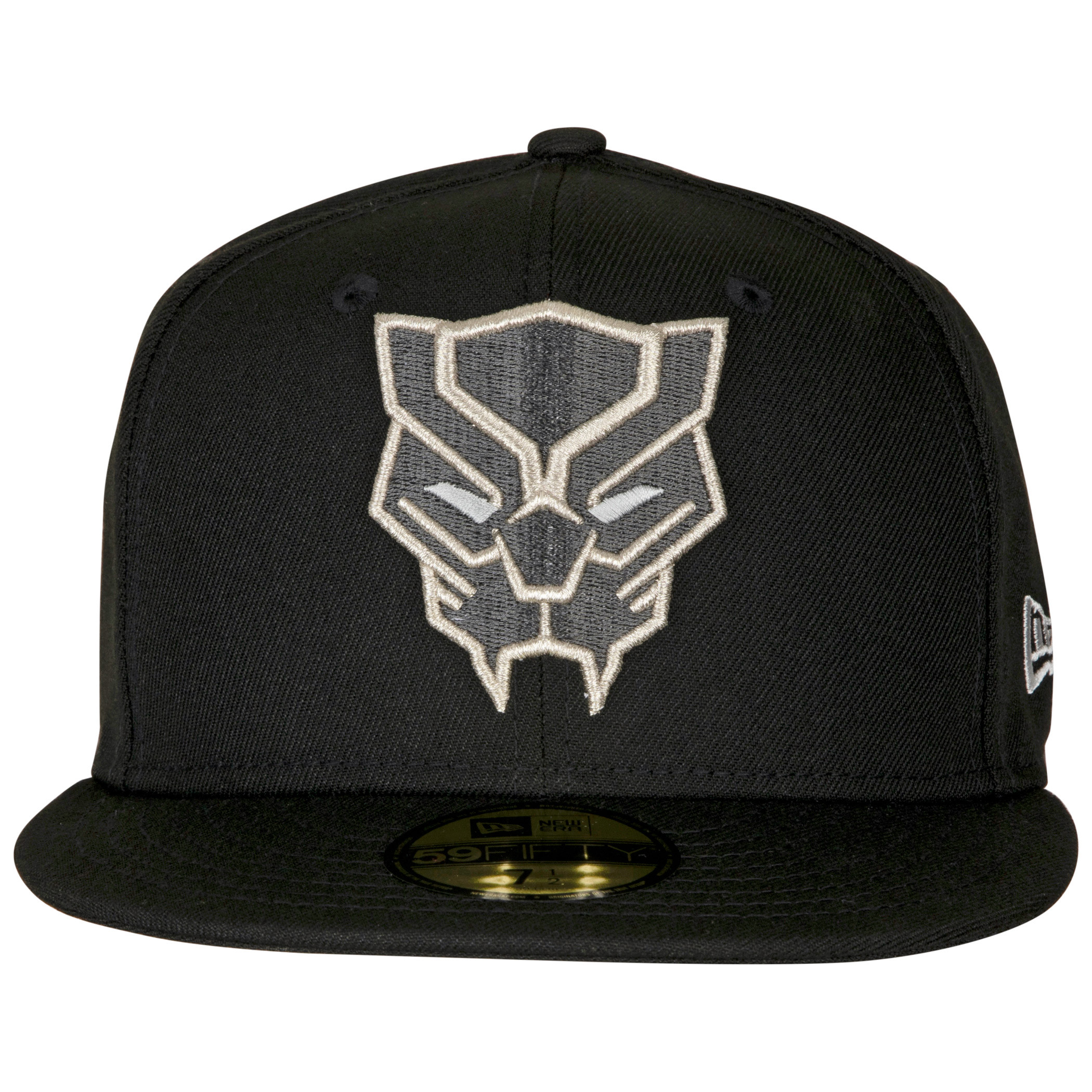 Black Panther Face Symbol Color Block New Era 59Fifty Fitted Hat