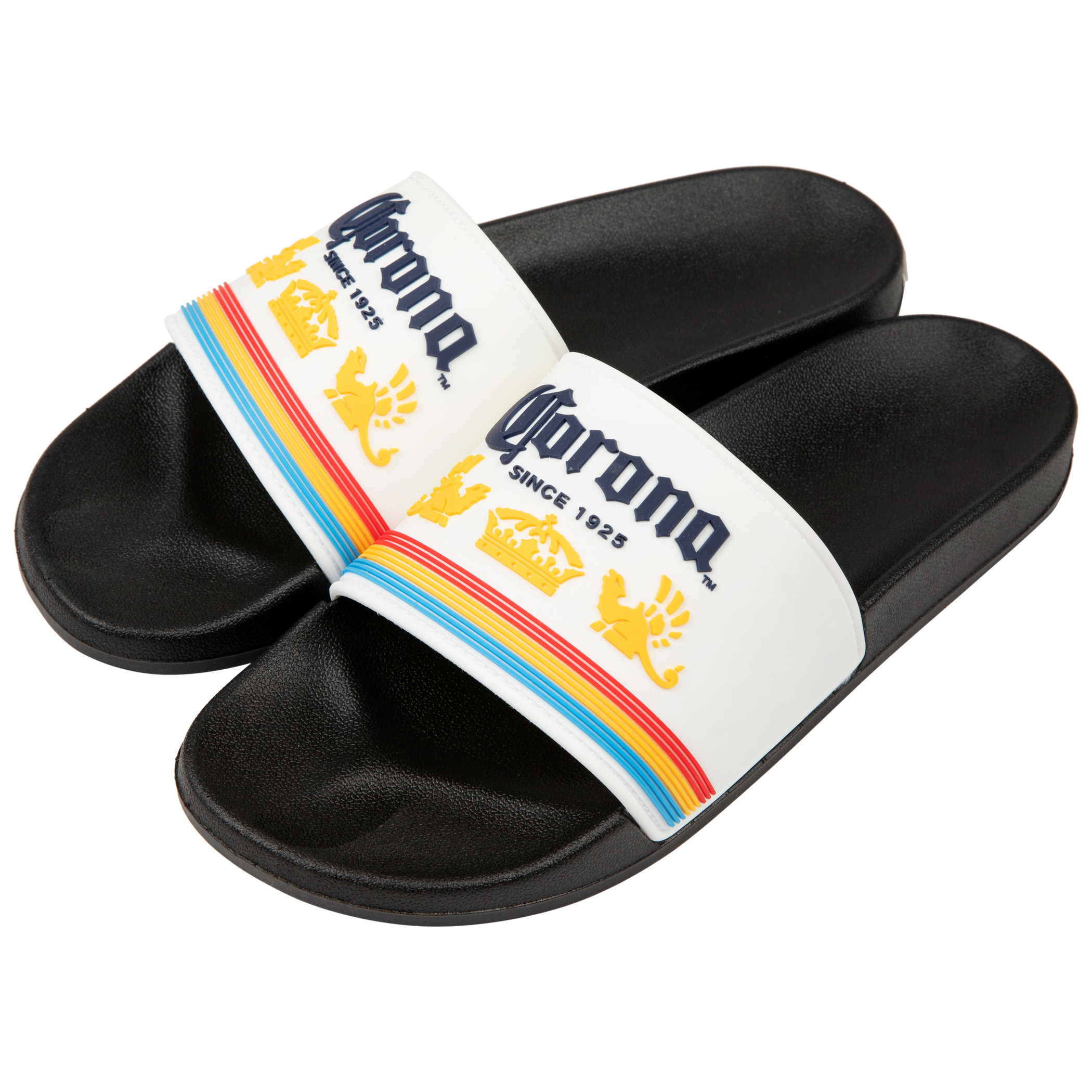 Corona Extra Logo Black Sandal Slides