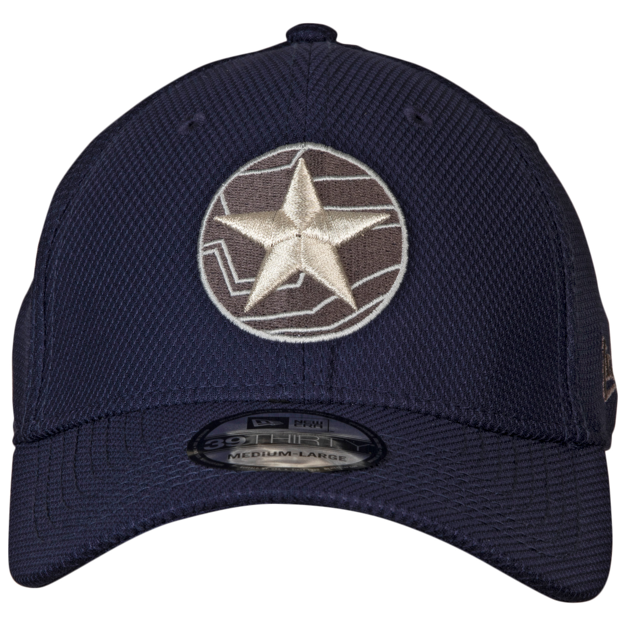 Winter Soldier Symbol Blue New Era 39Thirty Fitted Hat