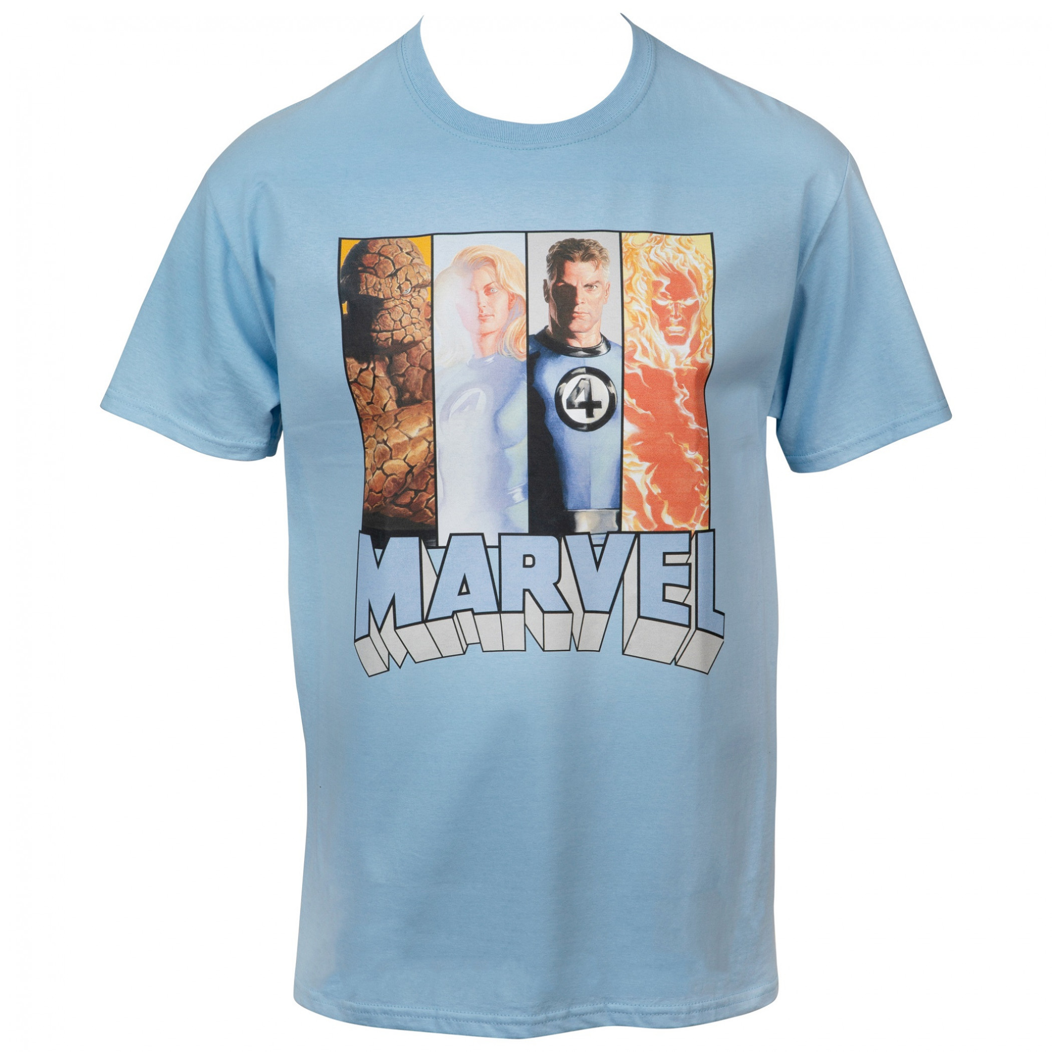 Marvel Iron Fist Four Square T-Shirt - BLUE